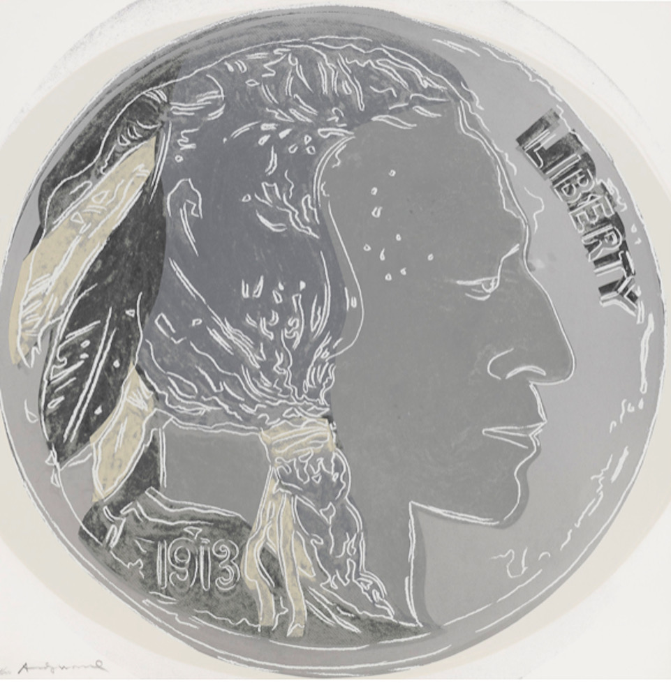 Indians Head Nickle (FS II.385) by Andy Warhol