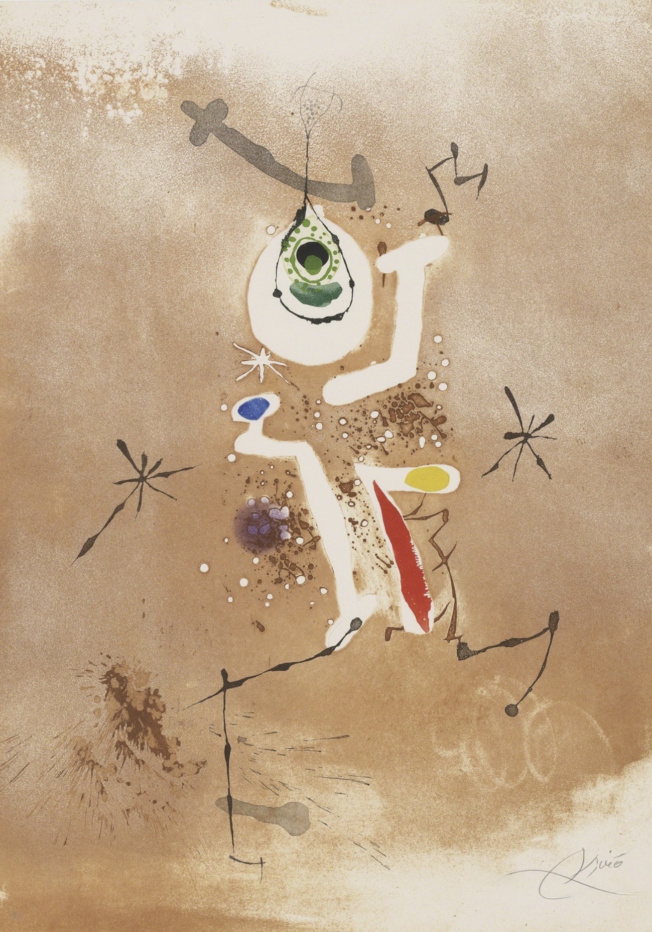 Record d’ una fuga de Bach by Joan Miró