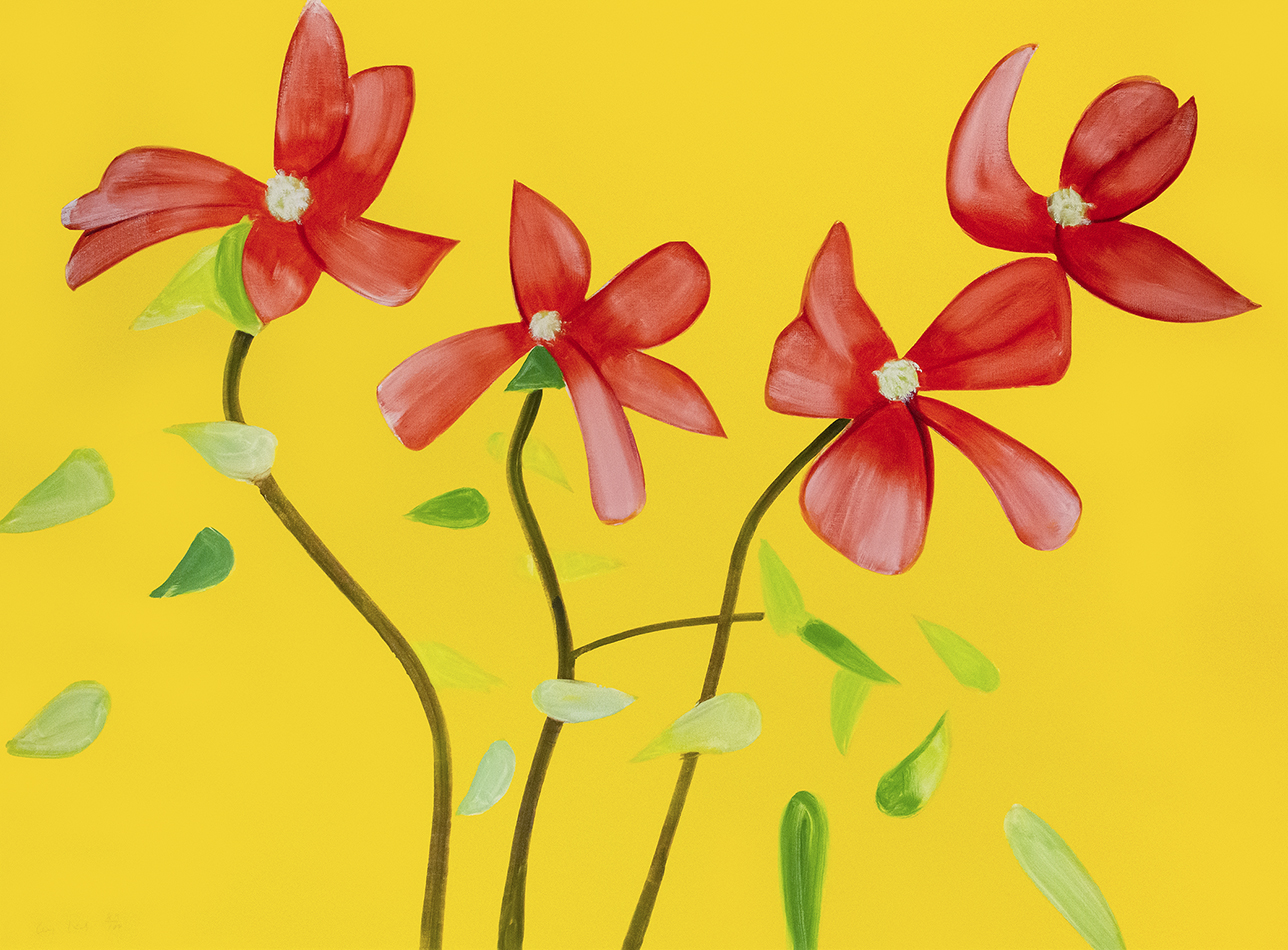 Red Dogwood 1, from The Flowers Portfolio by Alex Katz