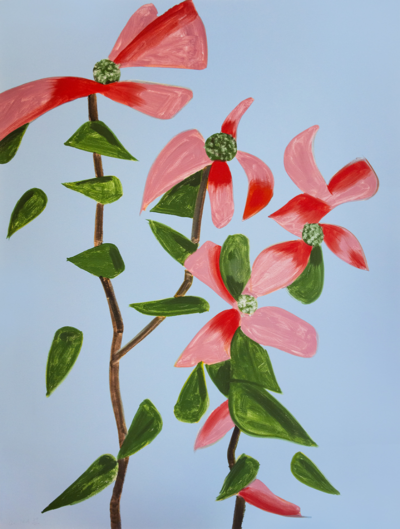 Red Dogwood 2, from The Flowers Portfolio by Alex Katz