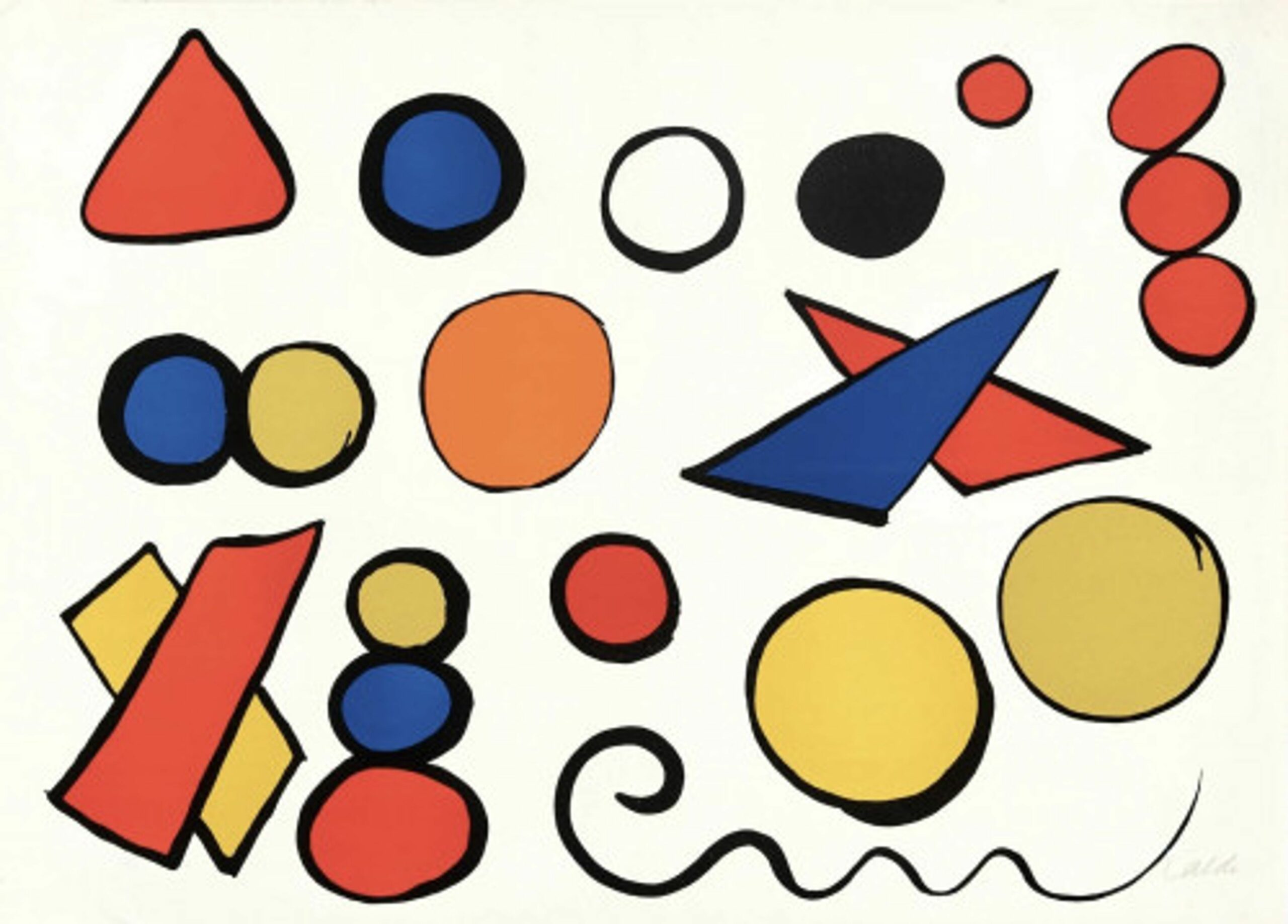 Alphabet Et Serpent by Alexander Calder