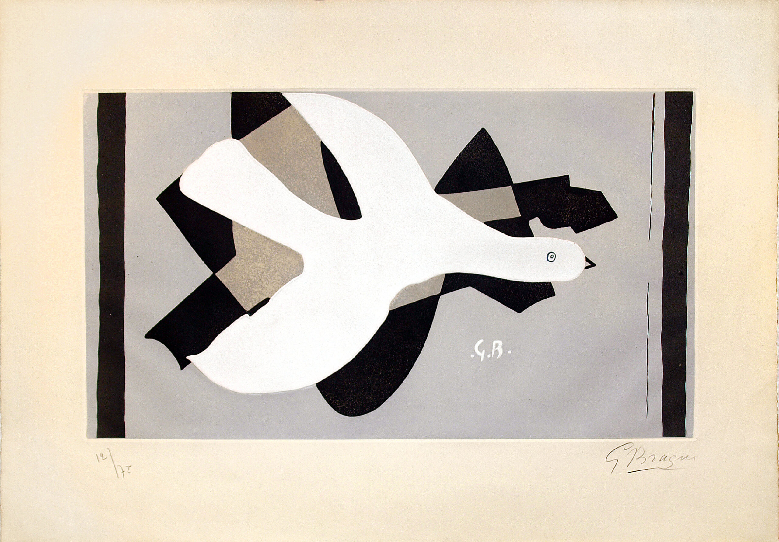 L’oiseau et son ombre lll by Georges Braque