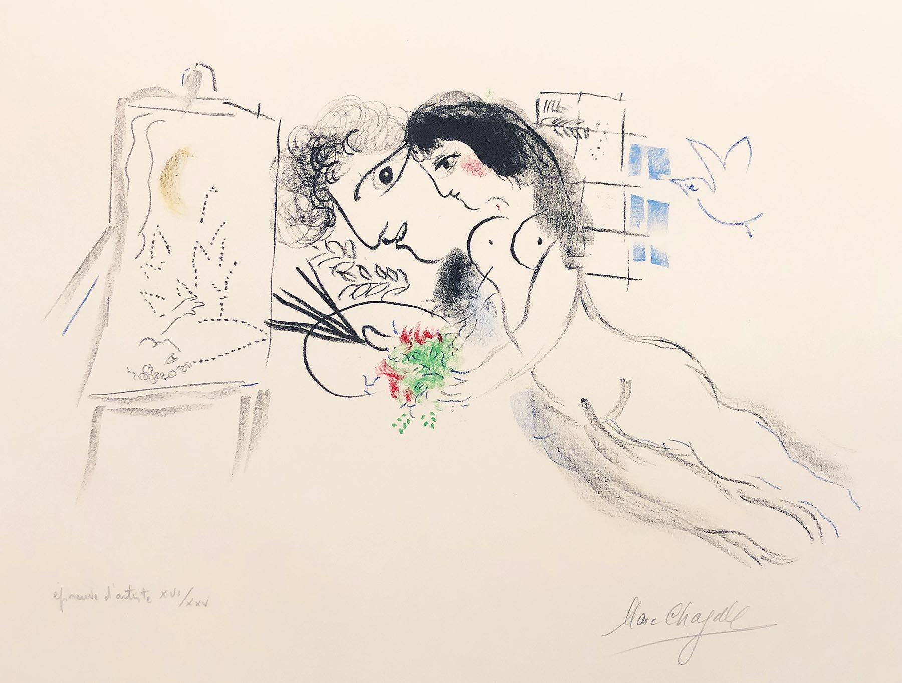 10 Famous Early Modern Artists: Rêve Familiar by Marc Chagall