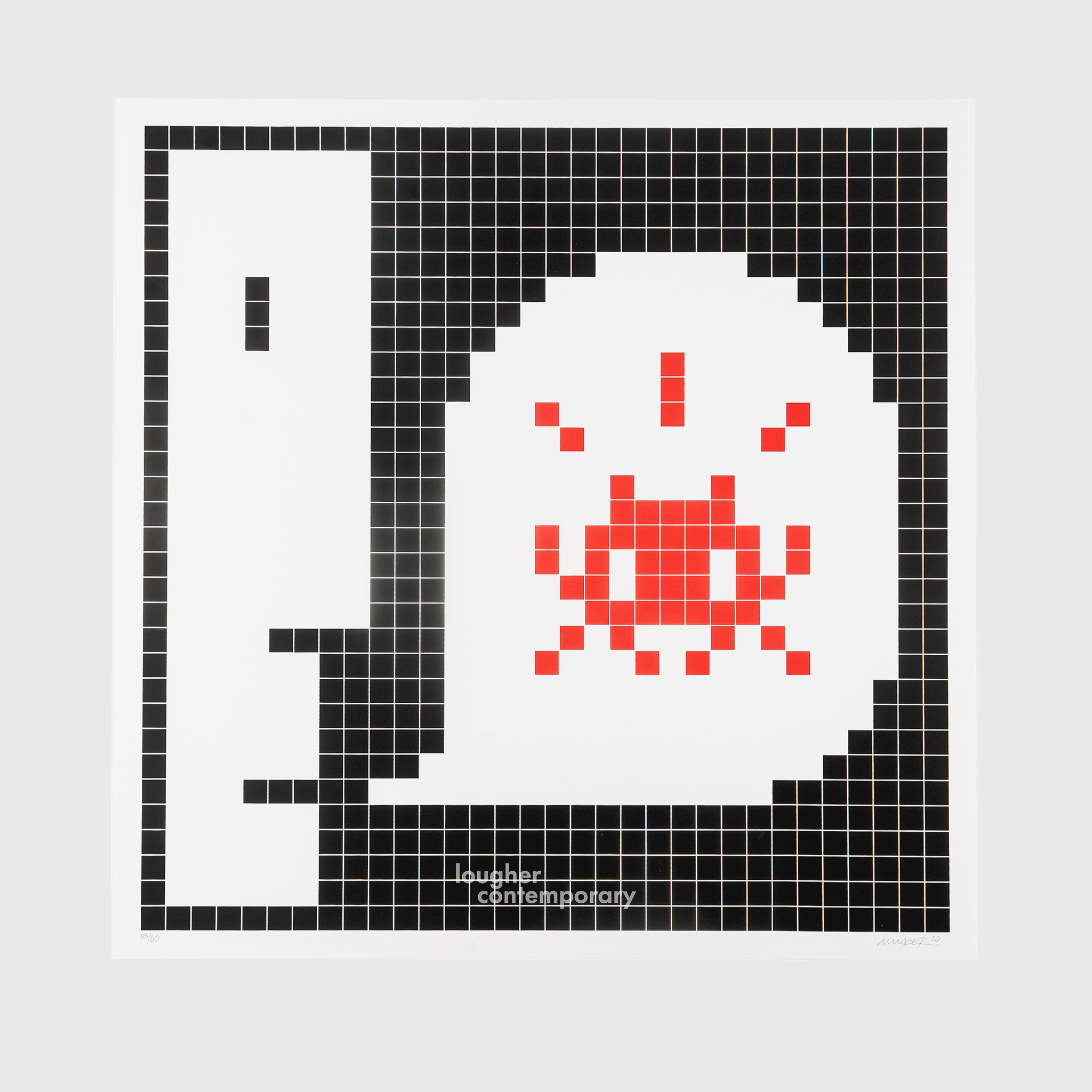 Alert (Red) by Invader