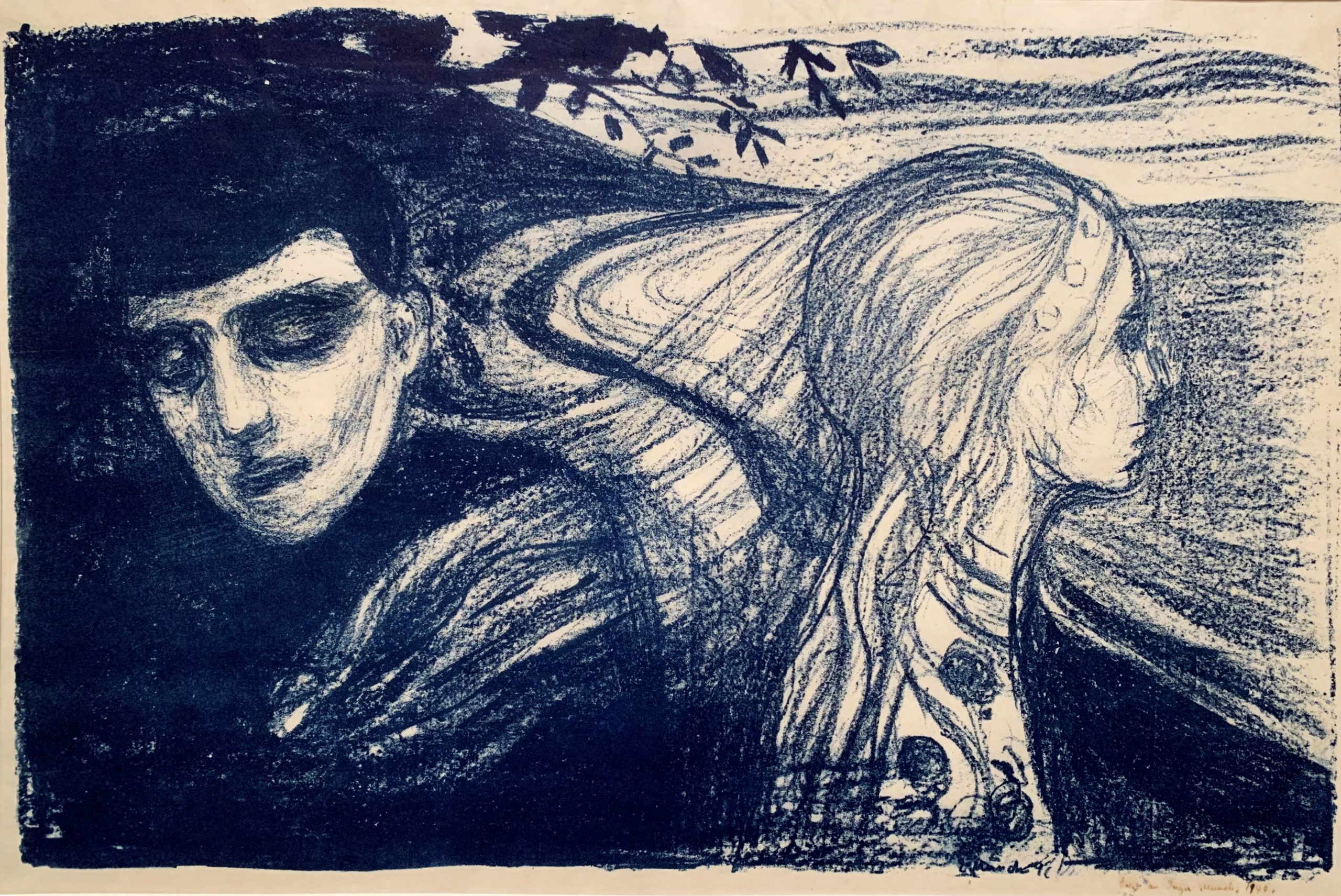 10 Famous Early Modern Artists: Løsrivelse II / Separation II W78 by Edvard Munch