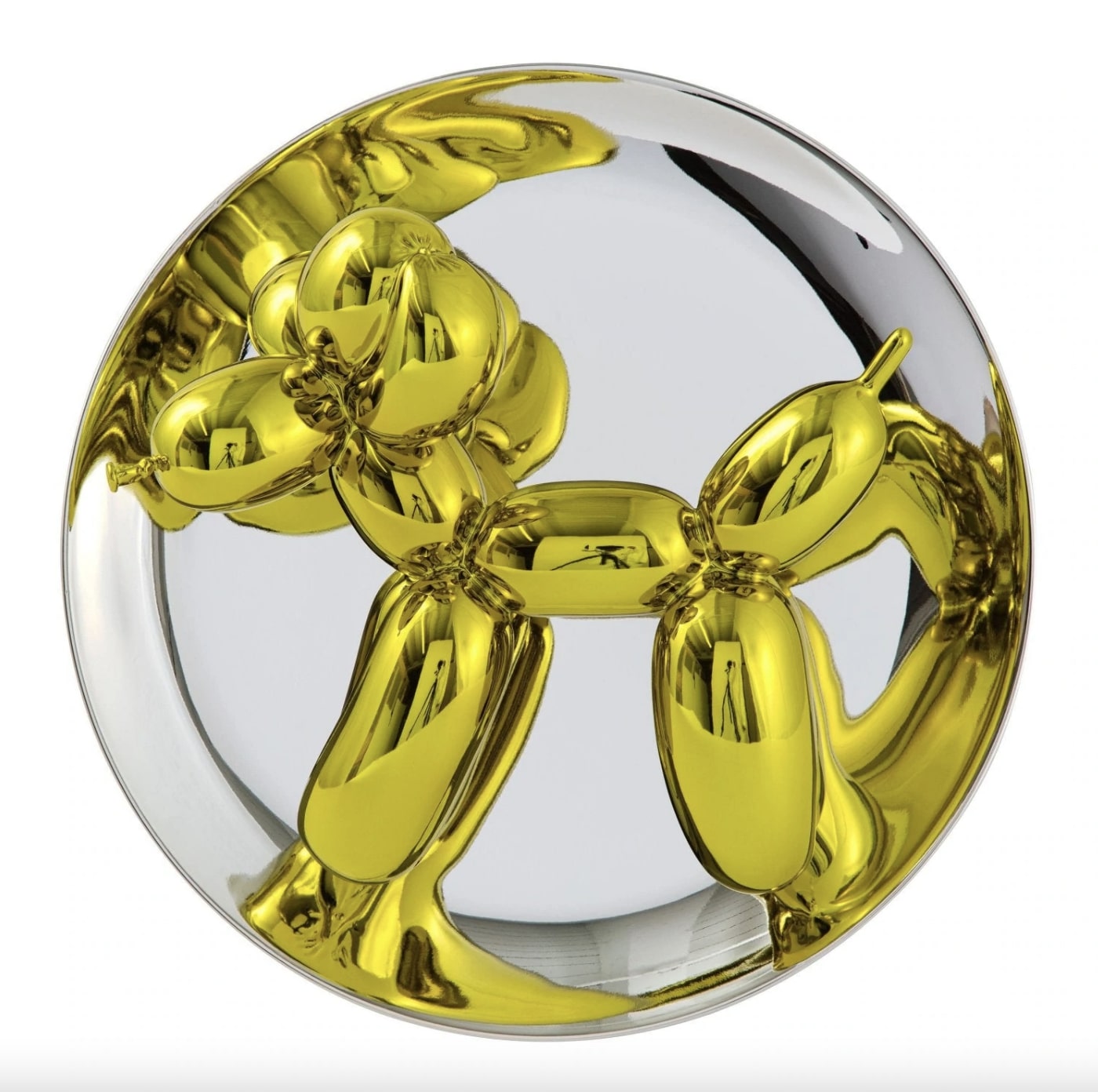 Balloon Dog –  yellow by Jeff Koons