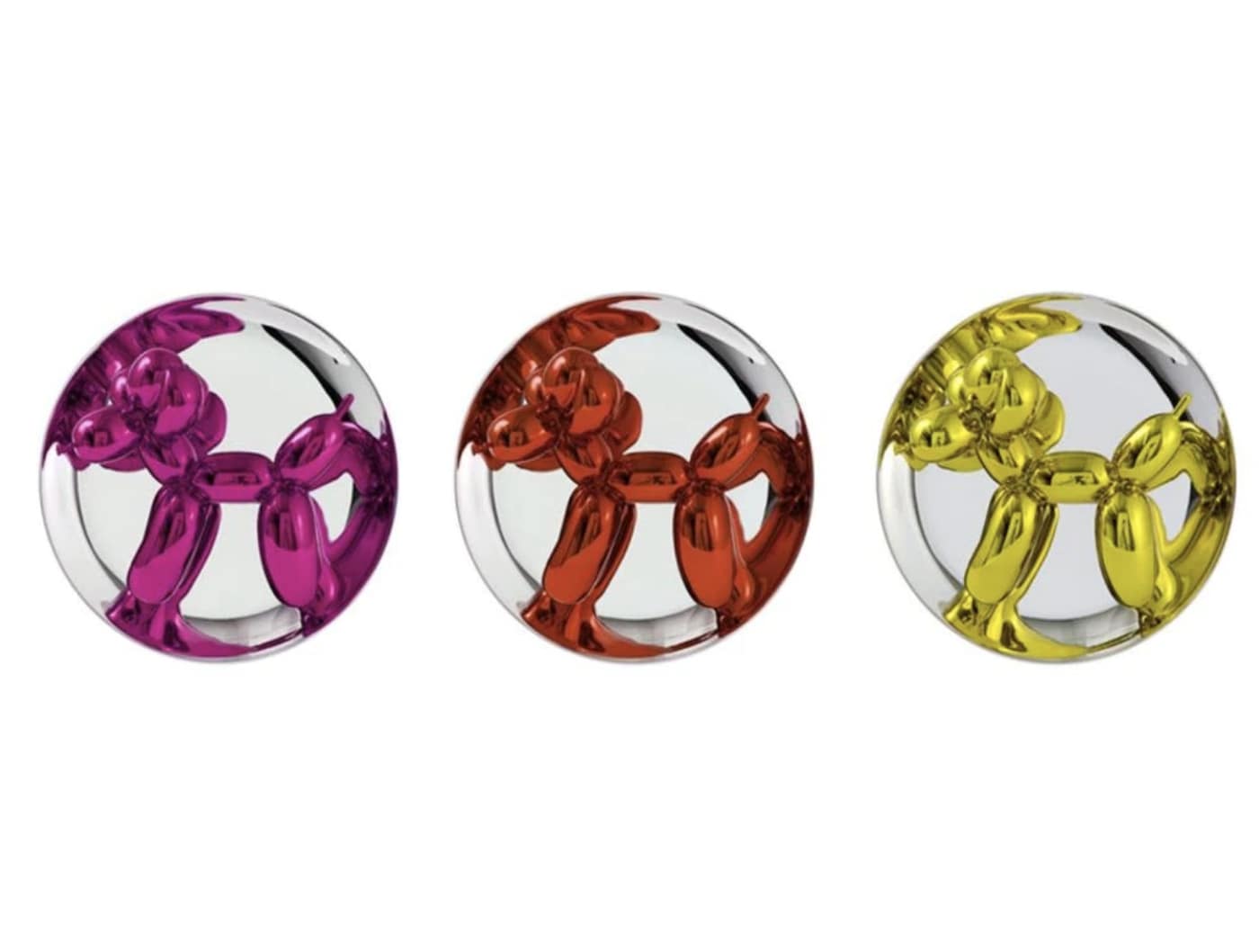 Balloon Dog – complete set of 3 by Jeff Koons