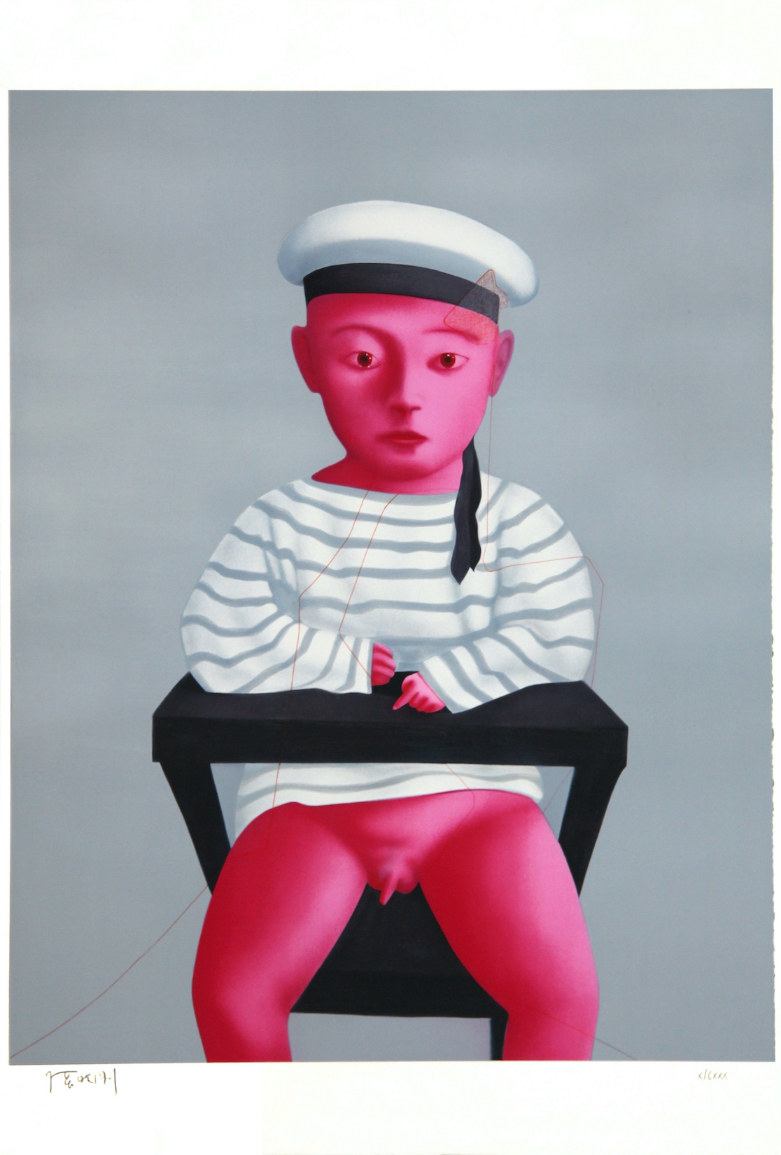 Baby in a Sailor Suit – Planche No. 18 by Zhang Xiaogang