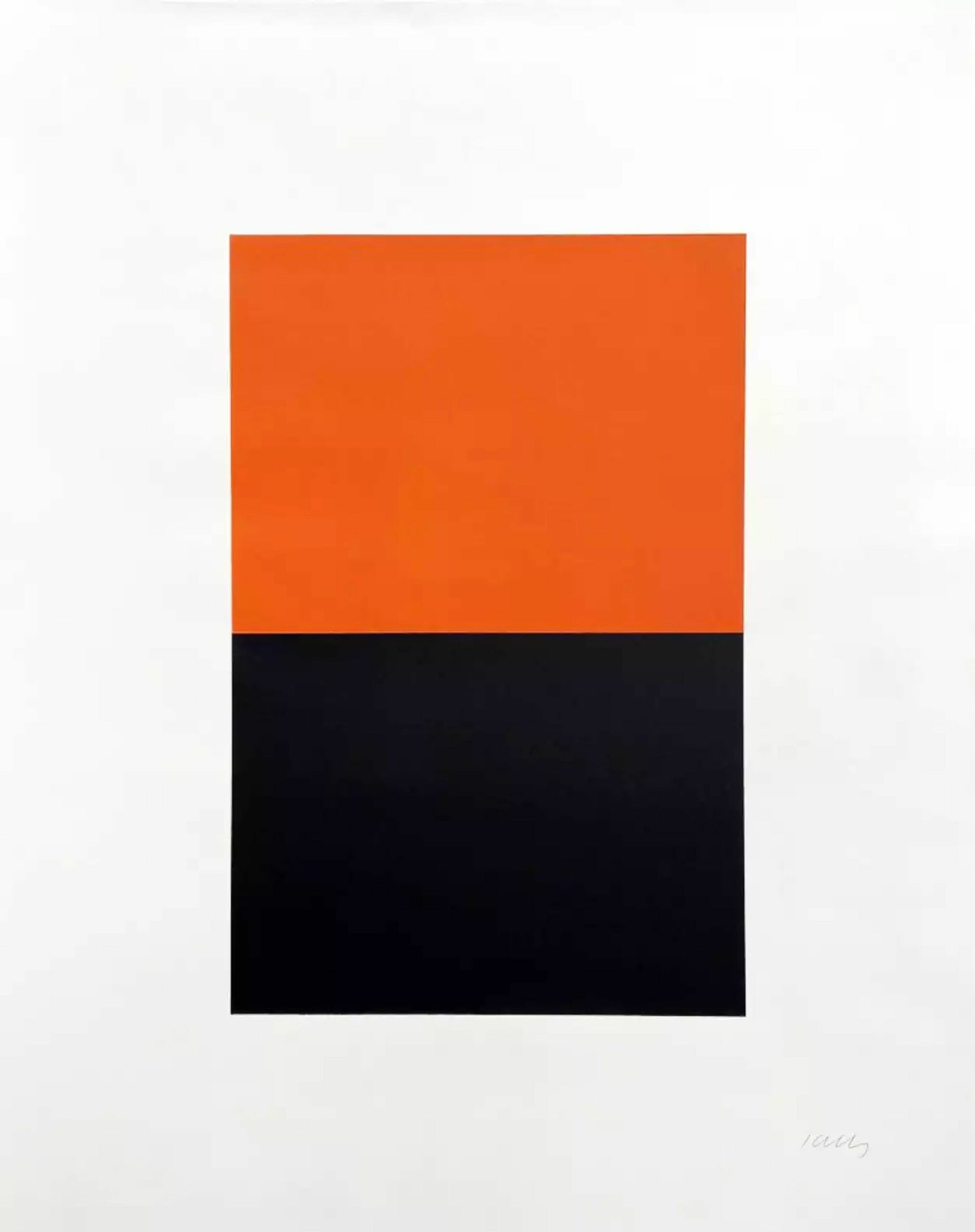 Untitled (Orange/Black) by Ellsworth Kelly