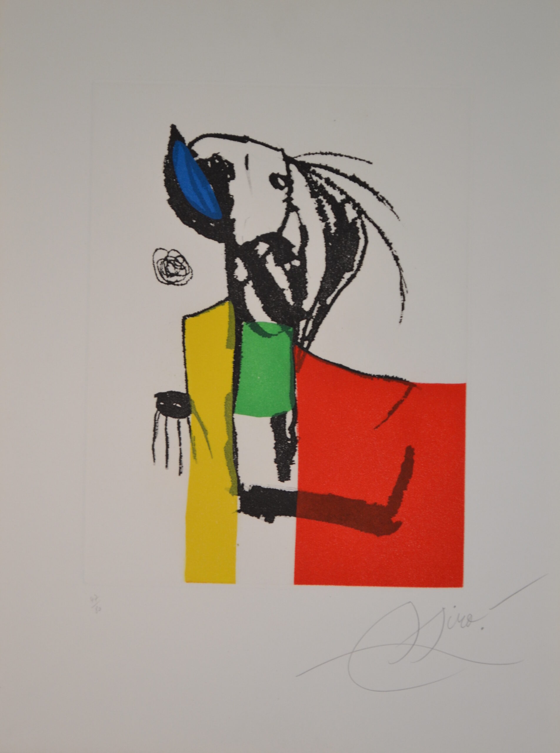 Chanteur De Rues III – D1139 by Joan Miró