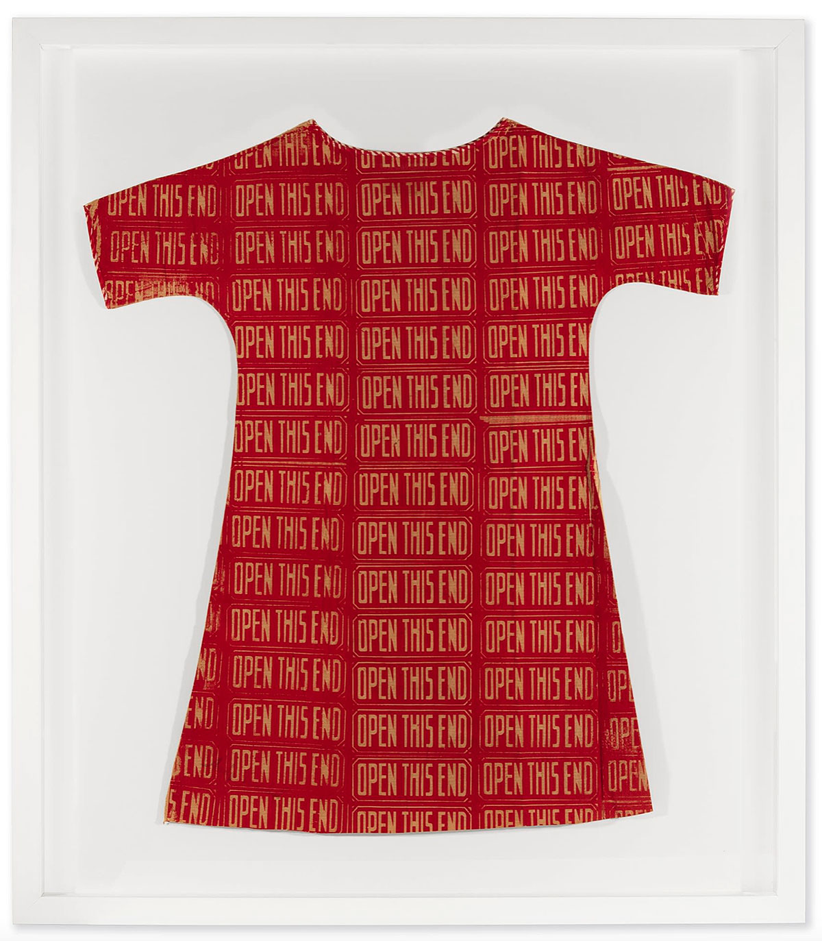 Open this end (Paper dress) by Andy Warhol