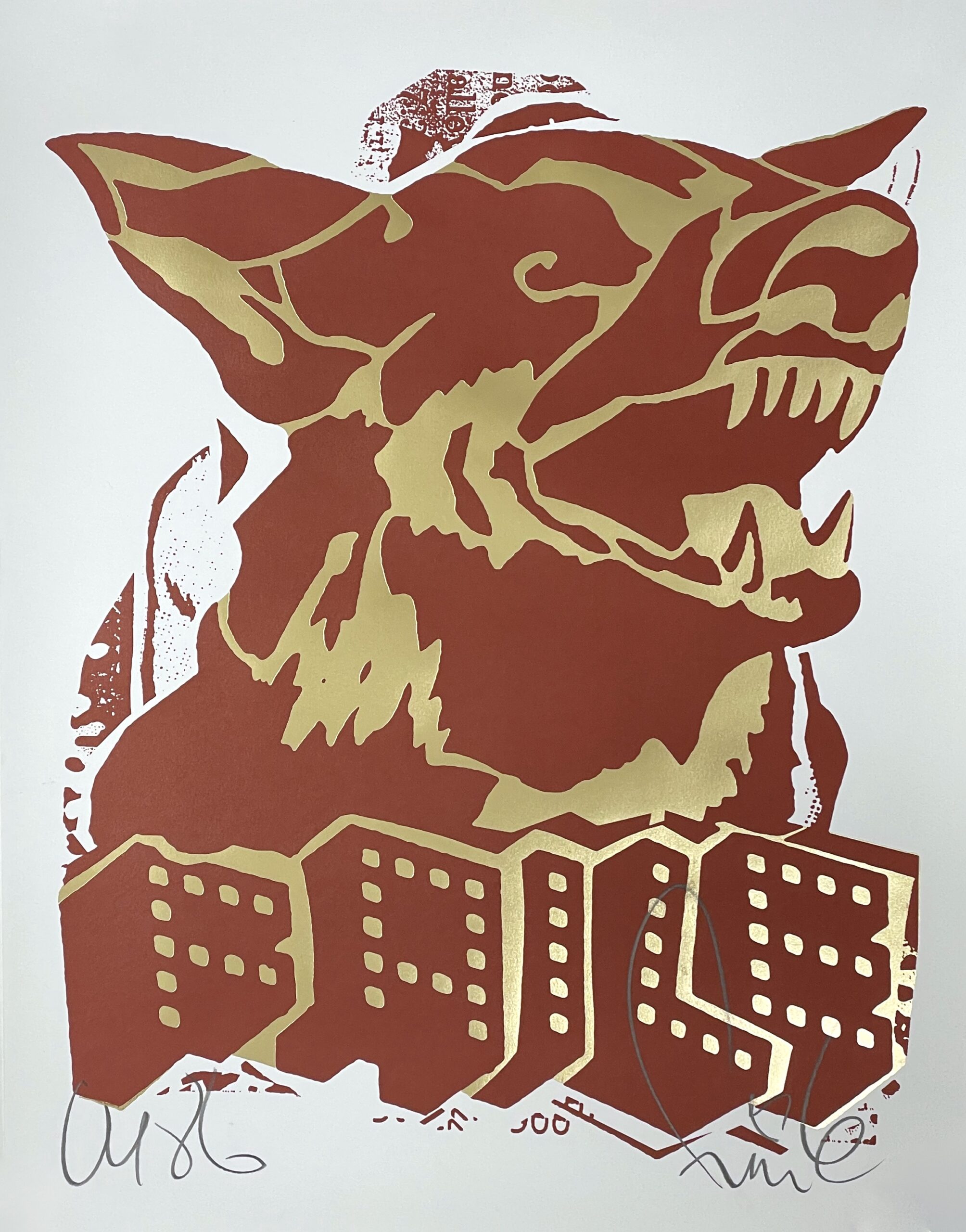 Red Dog by Faile