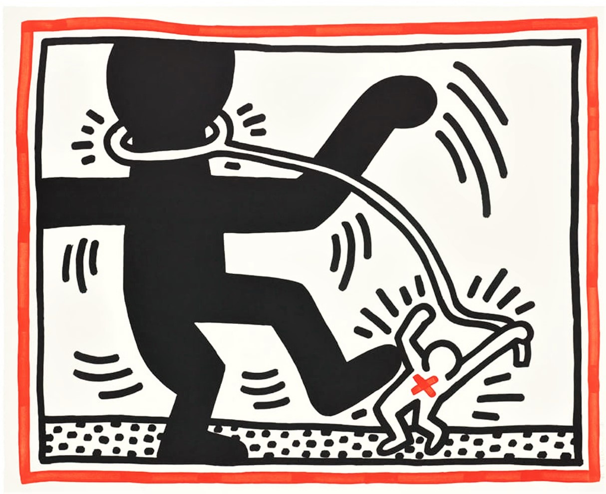 Untitled (Free South Africa #2) by Keith Haring