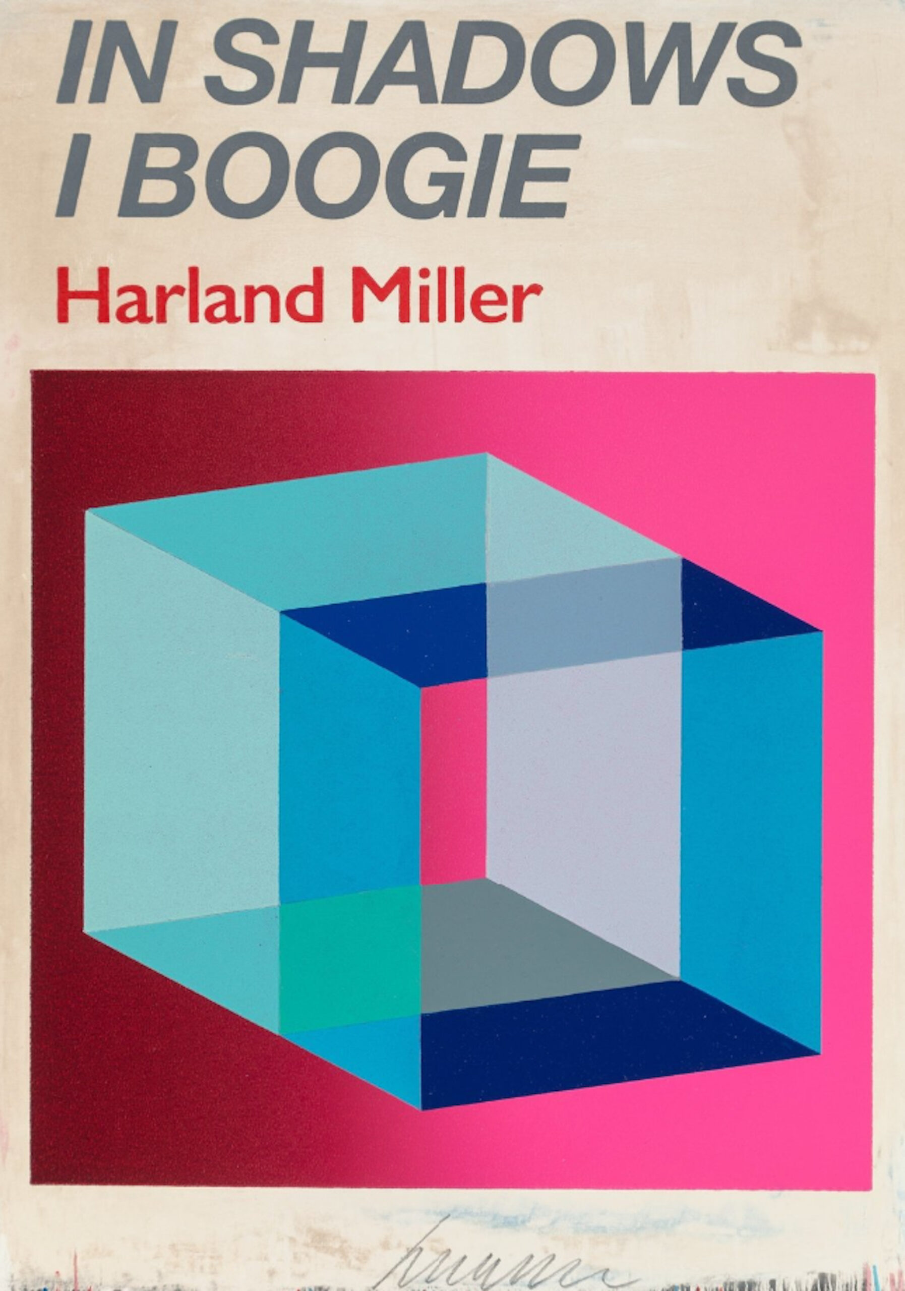 In Shadows I Boogie (Pink) by Harland Miller