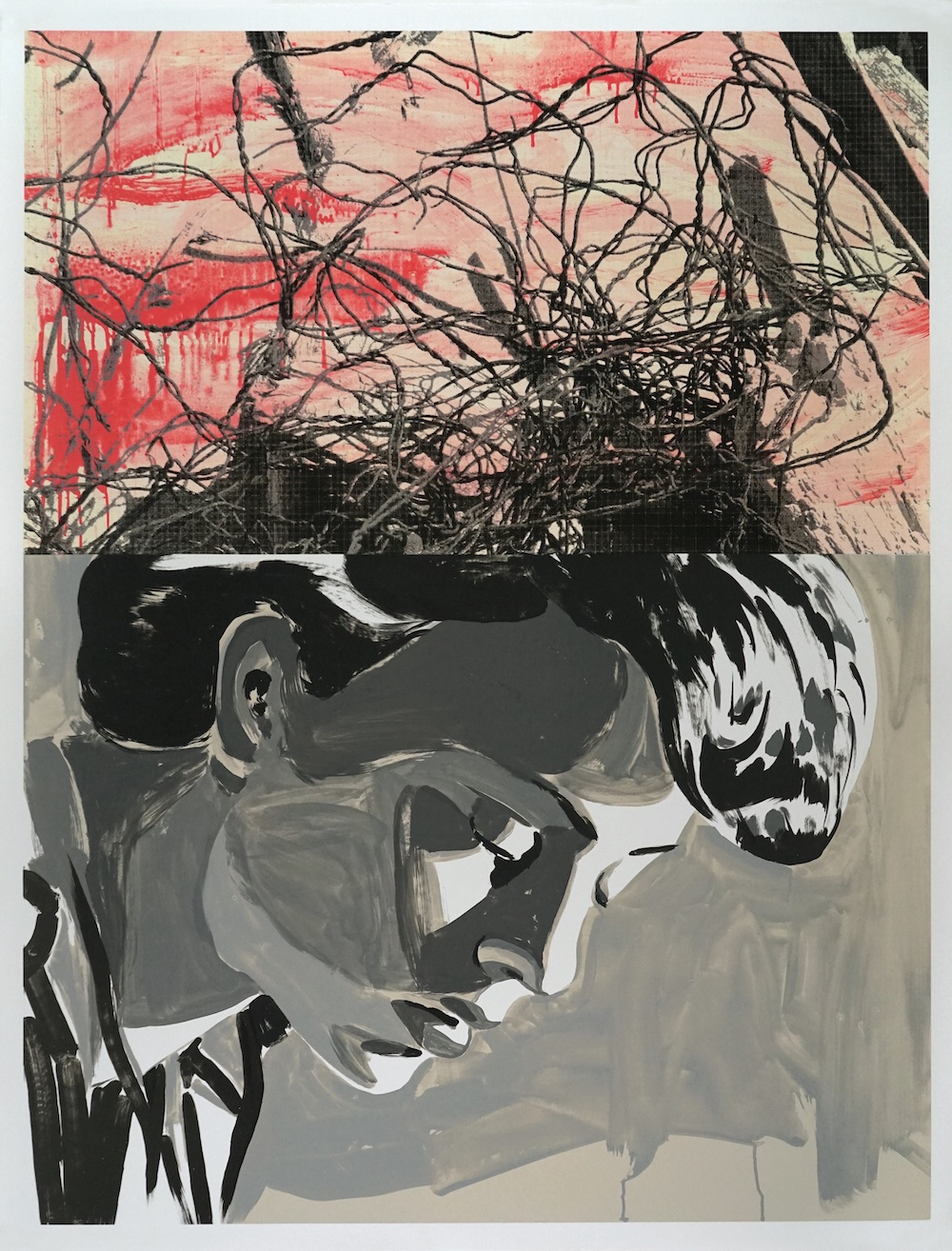 Hannah, Gray by David Salle