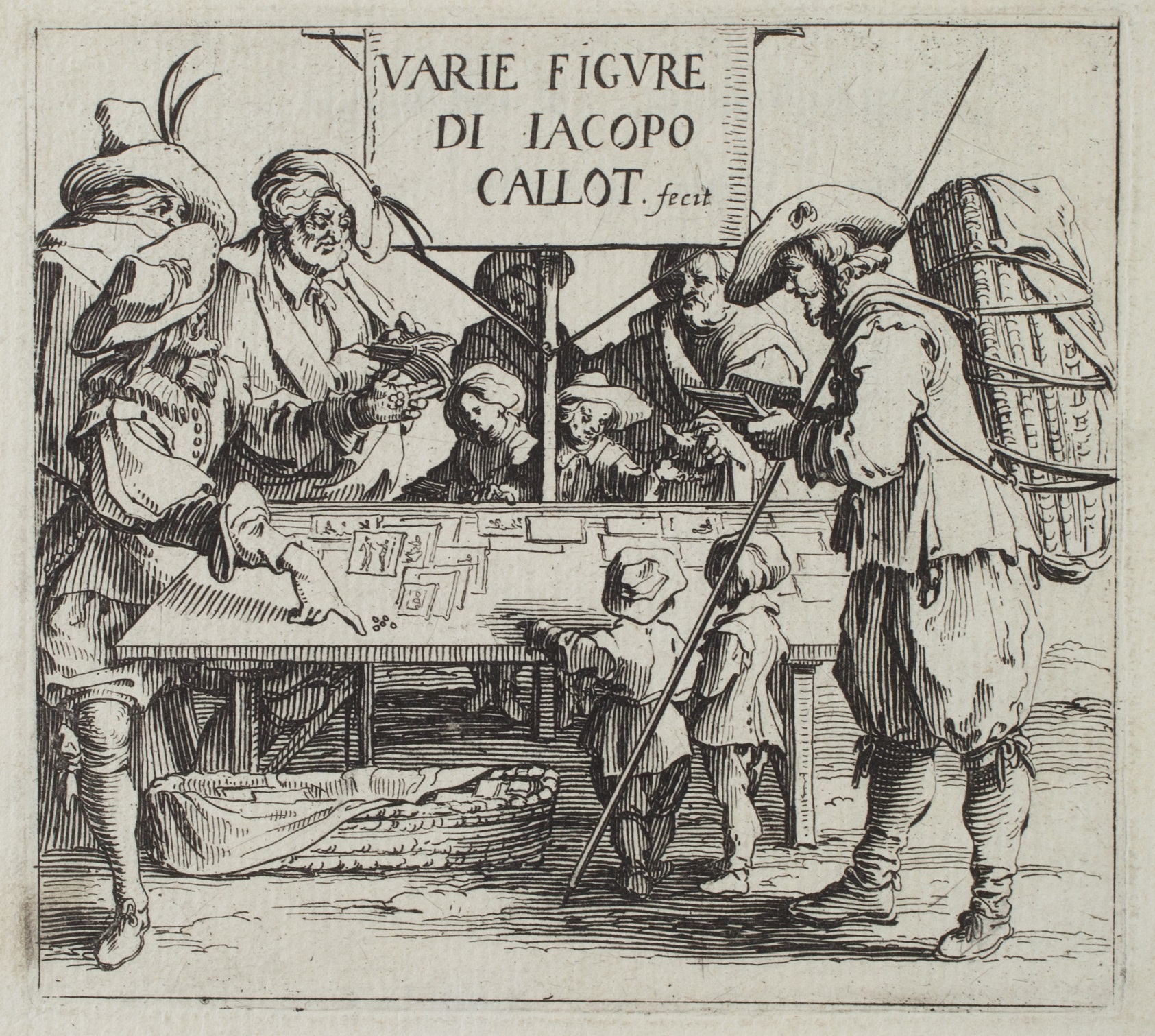 Frontispiece for the series ‘Varie Figure’ by Jacques Callot