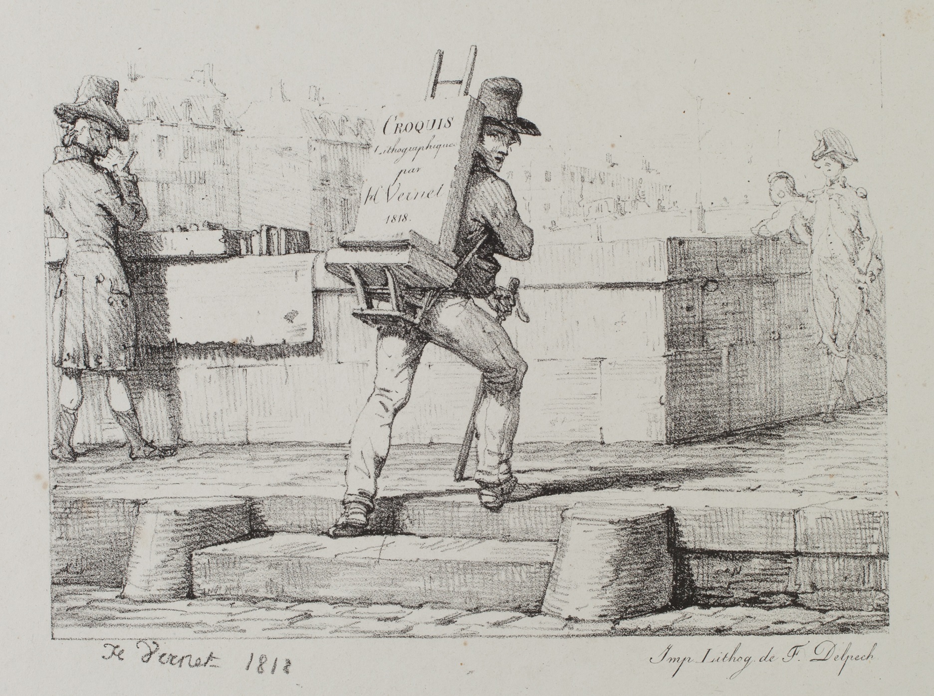 Croquis Lithographiques par H. Vernet [Lithographic Sketches by H. Vernet] by Horace Vernet