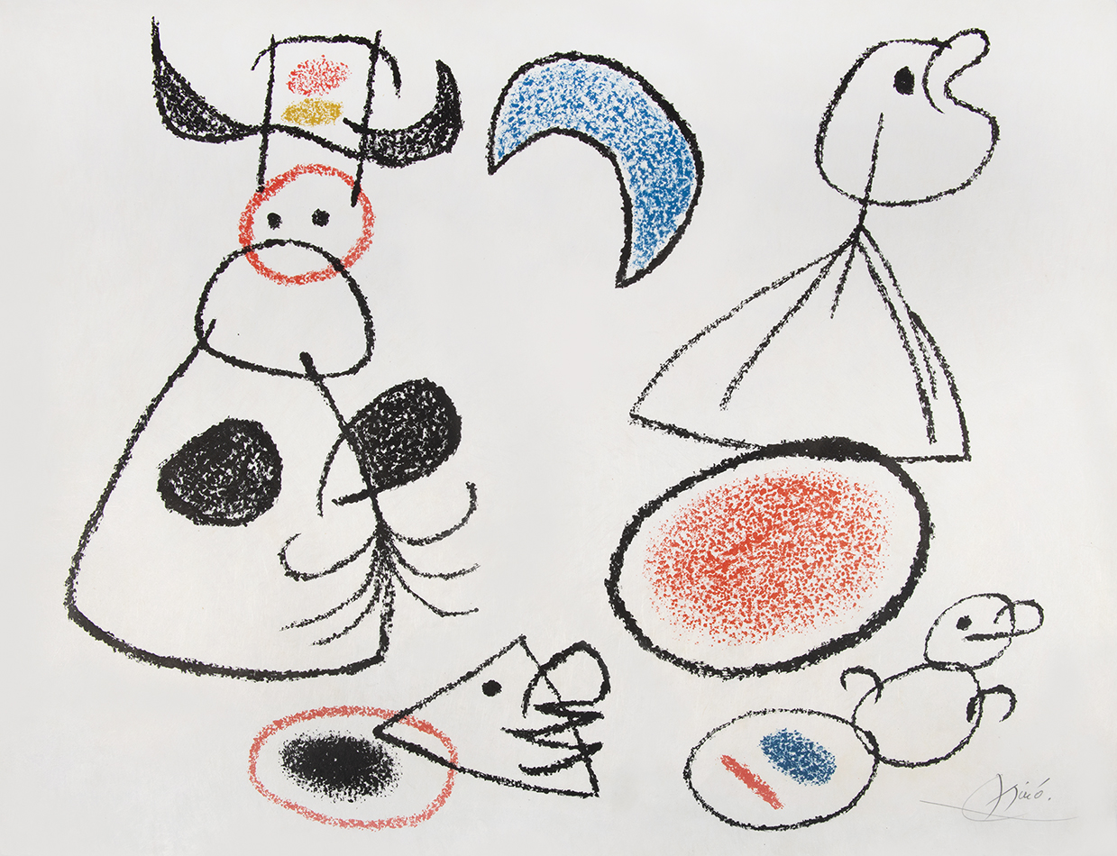 One Plate, from Ubu au Baléares by Joan Miró