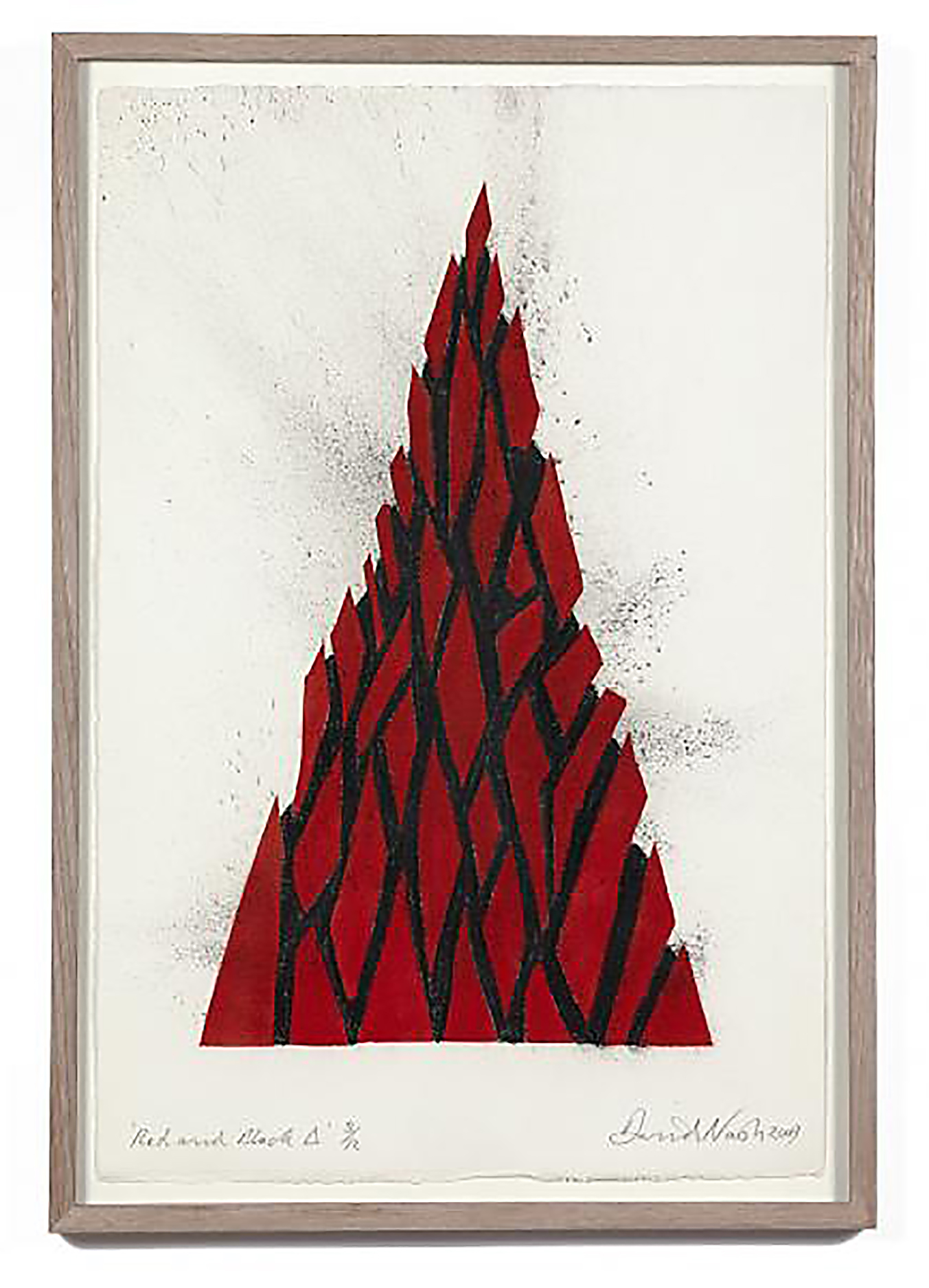 Red & Black Triangle by David Nash