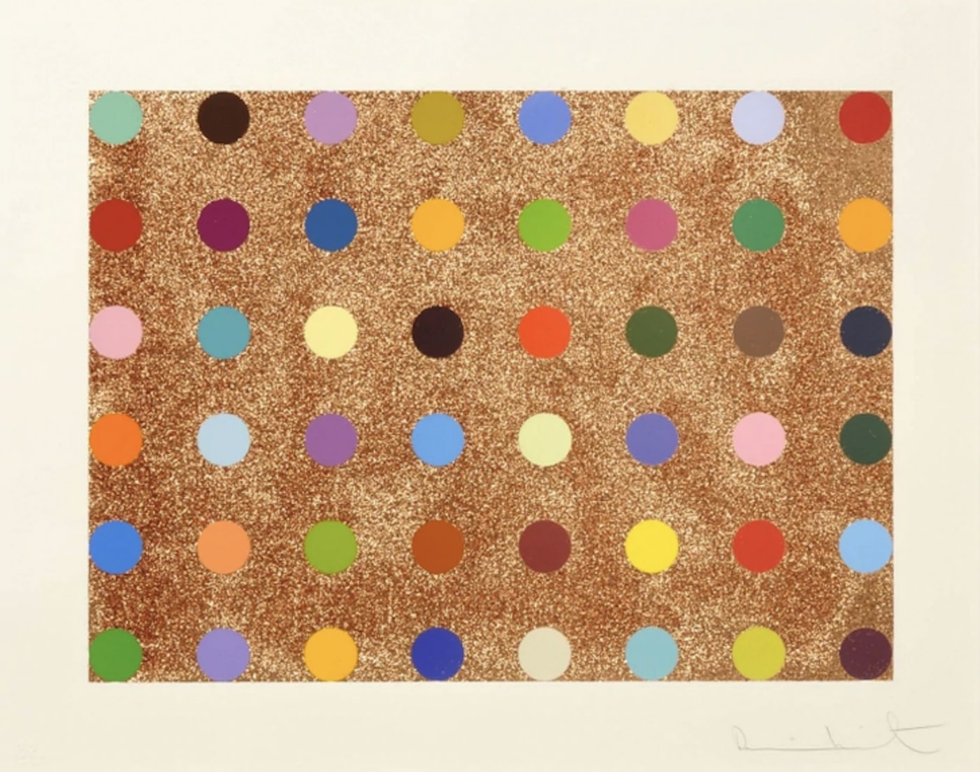 Proctolin – with Bronze Glitter by Damien Hirst