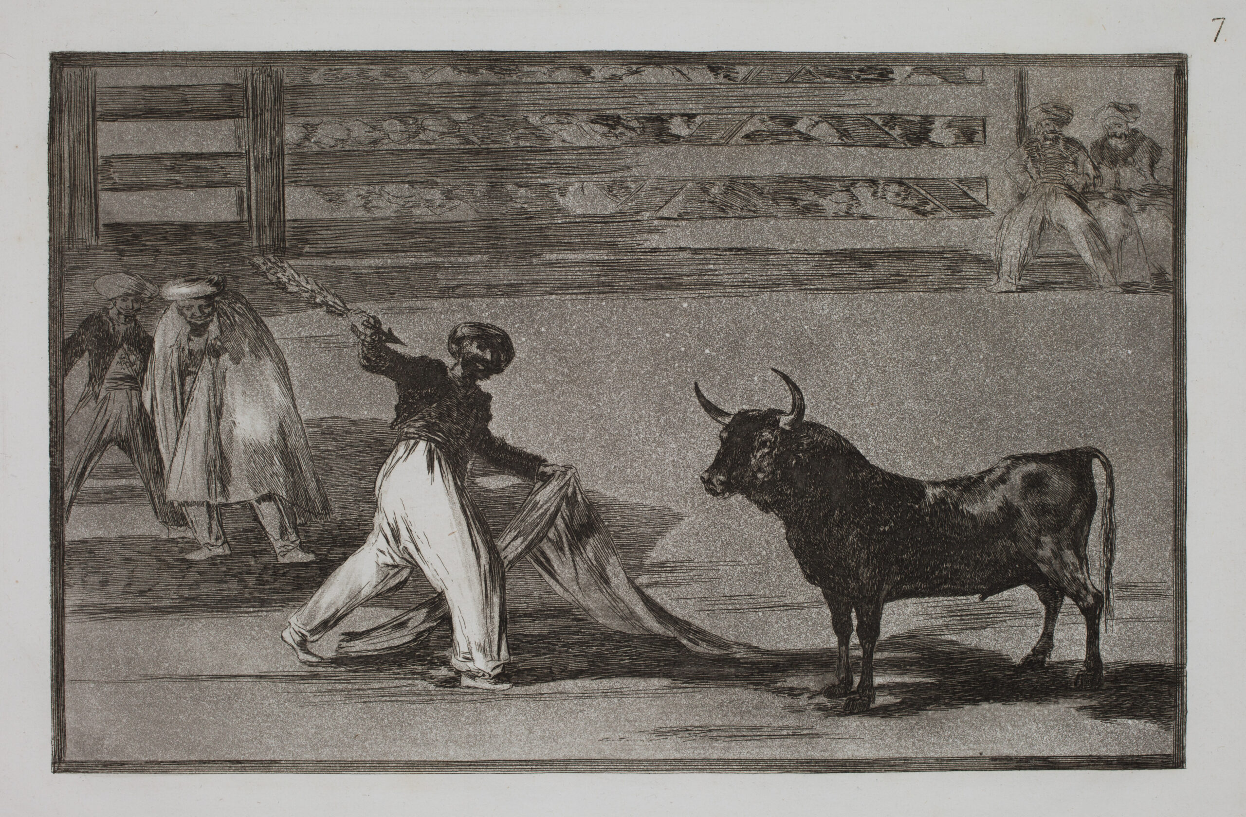 Origen de los arpones ó banderillas [Origin of the harpoons or banderillas] by Francisco Goya