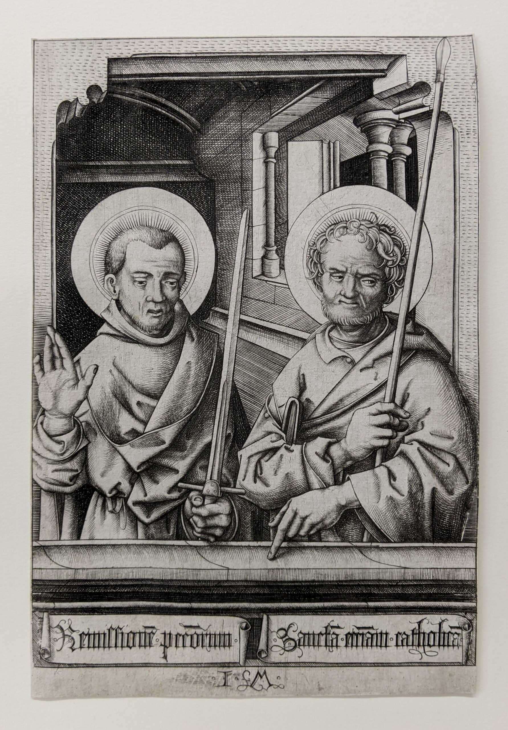 Saints Simon and Matthew by Israhel van Meckenem