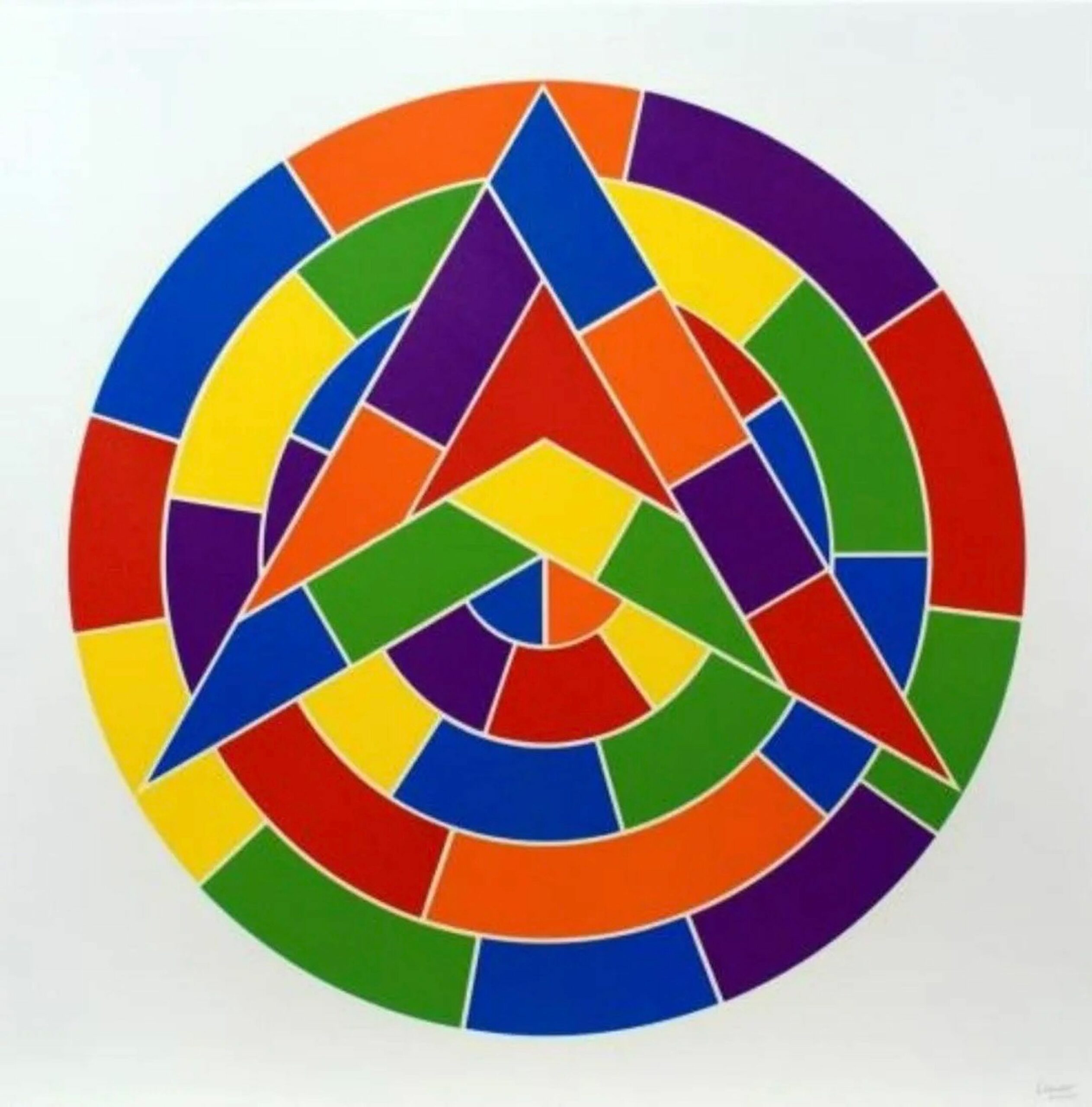 Tondo 1 (3 point star) by Sol LeWitt