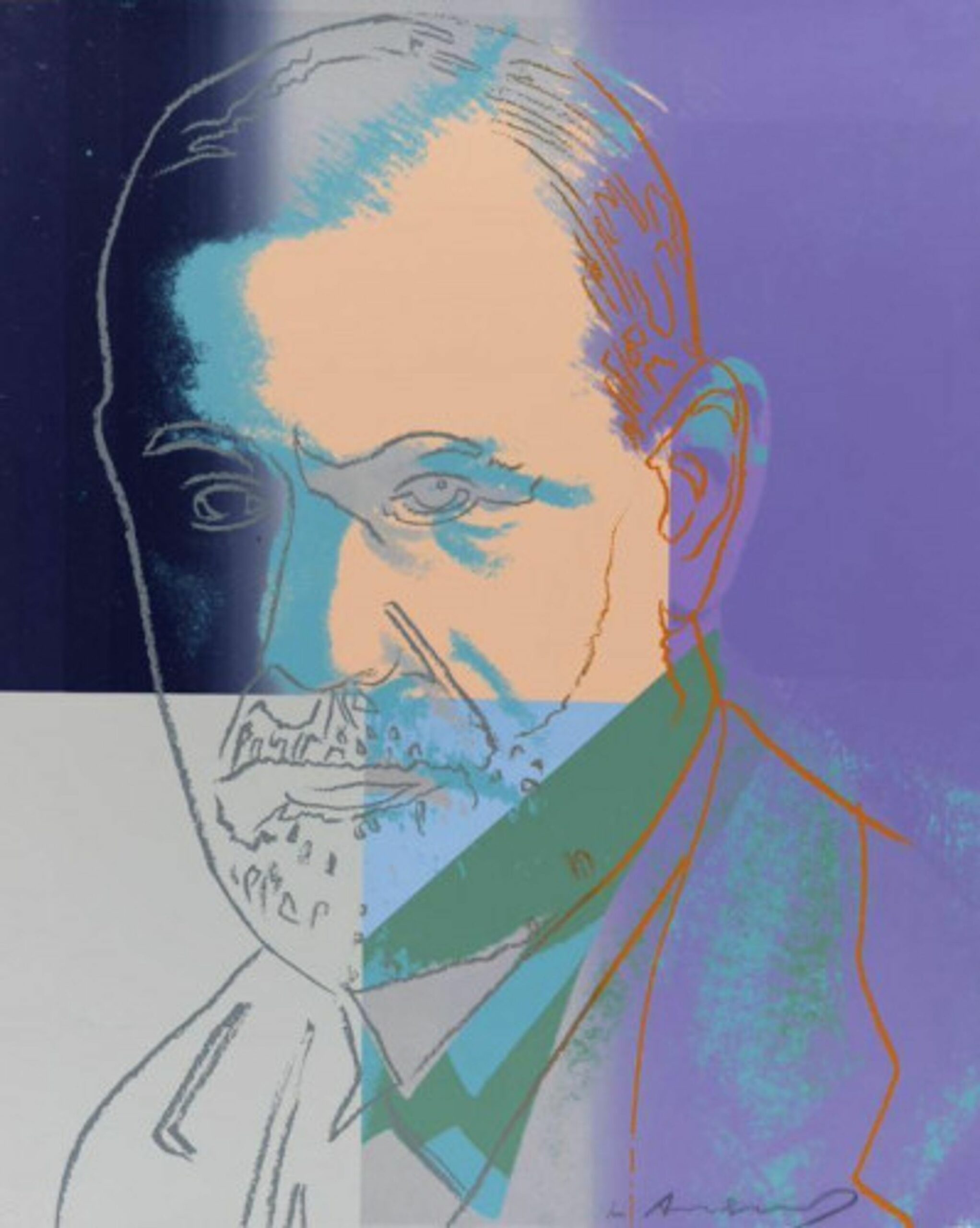 Sigmund Freud by Andy Warhol