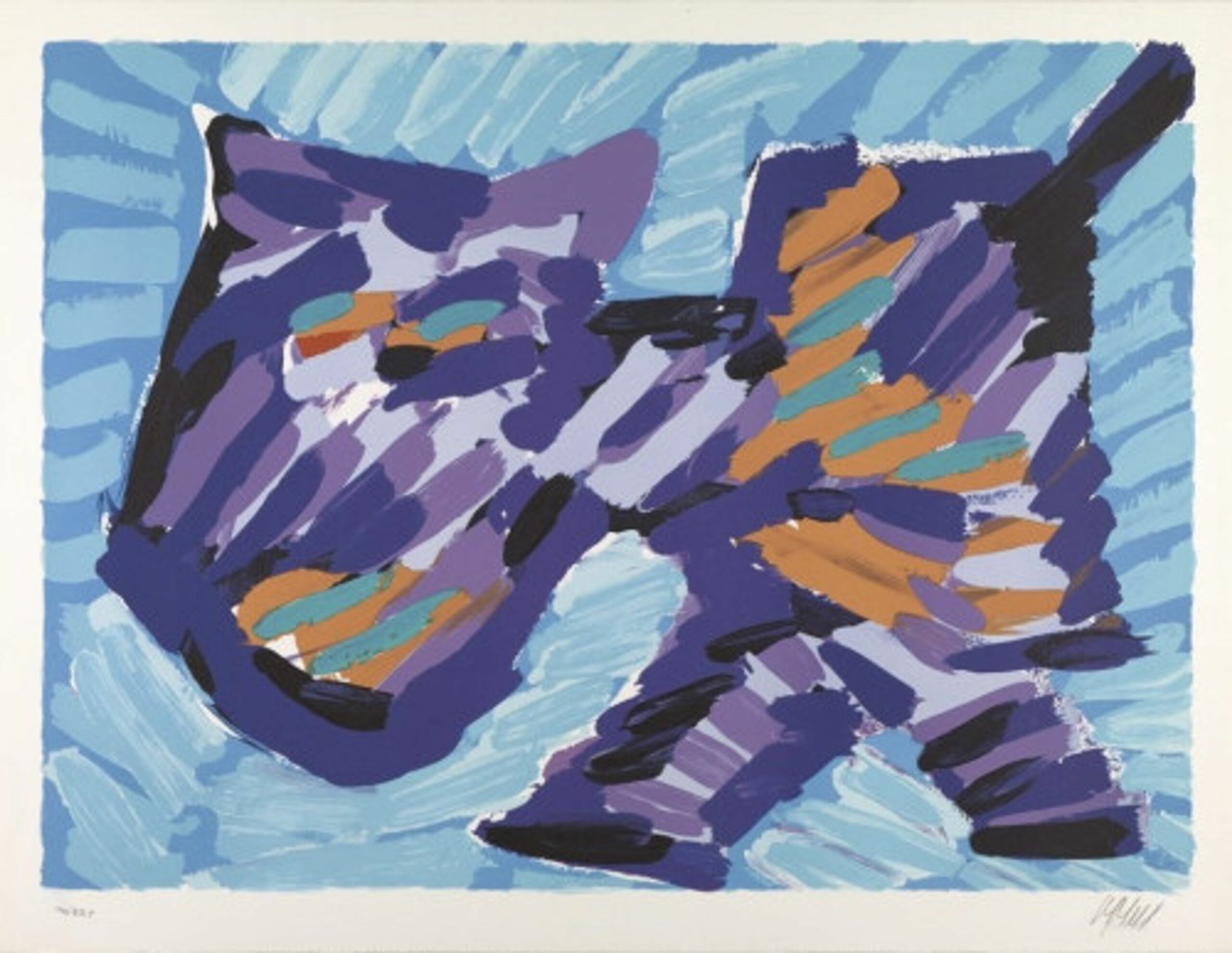 Walking Cat by Karel Appel