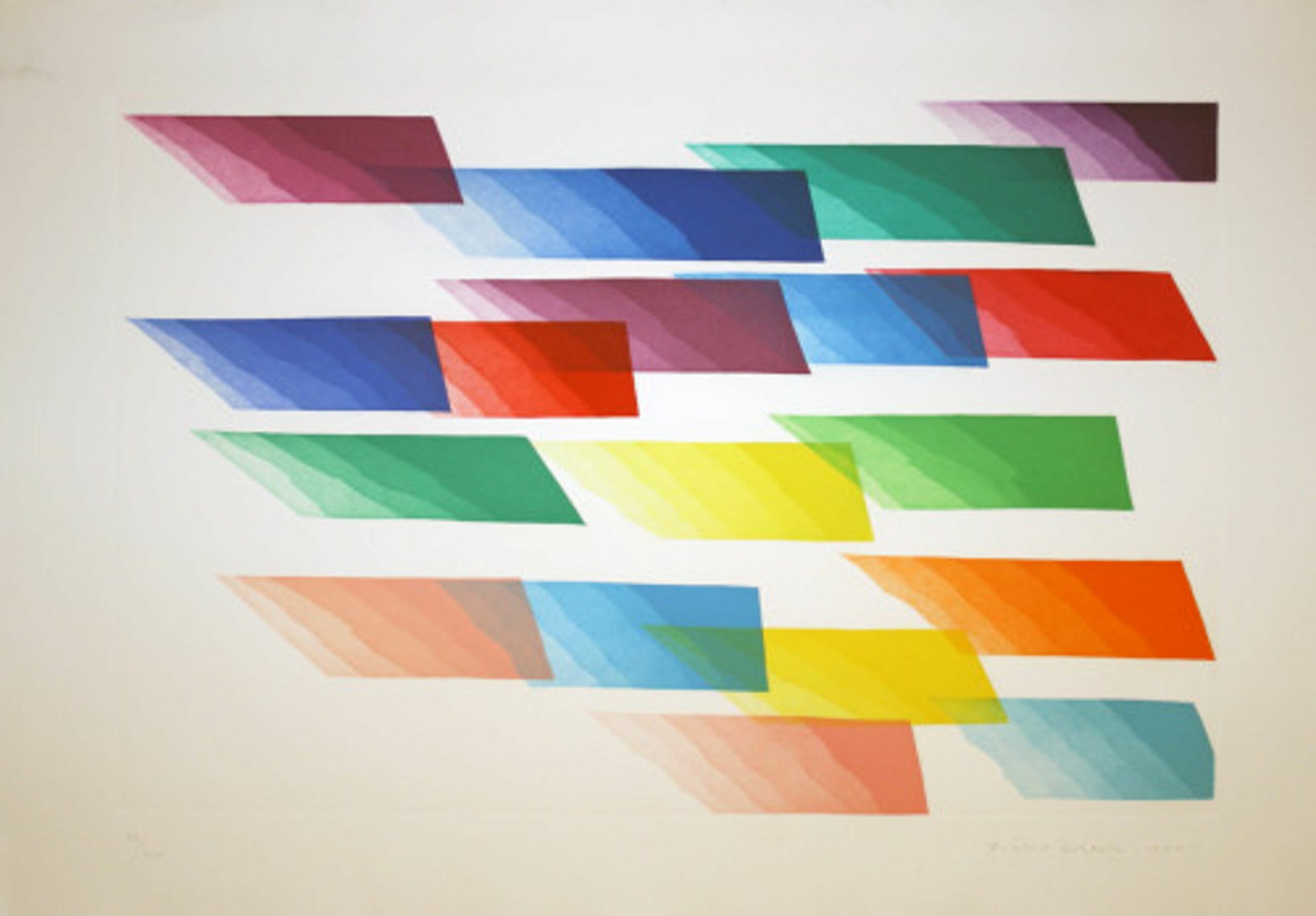 Color fax 3 by Piero Dorazio