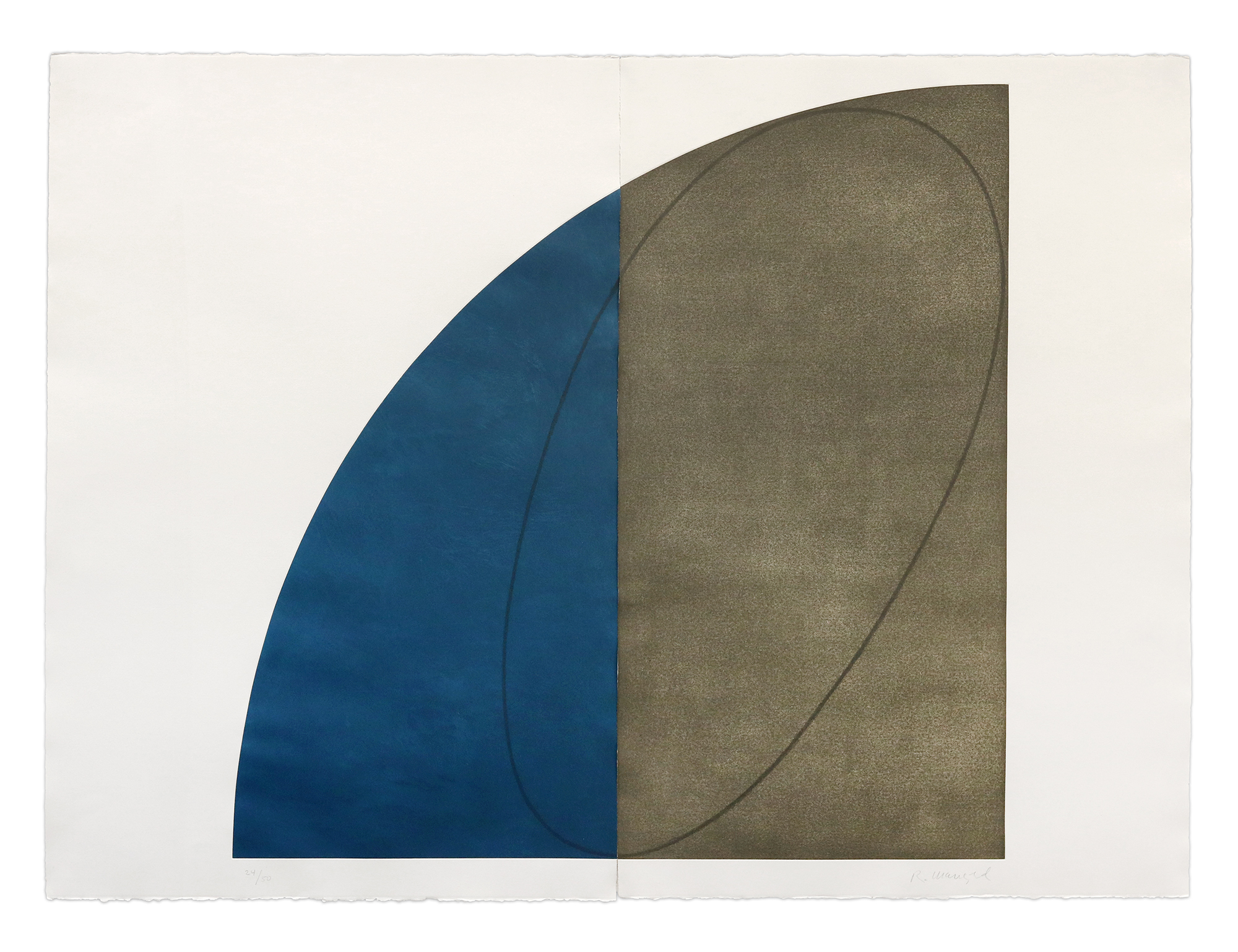 Curved Plane/Figure 1 by Robert Mangold