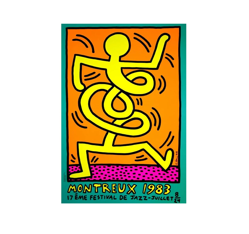 Montreux Jazz Festival – yellow by Keith Haring