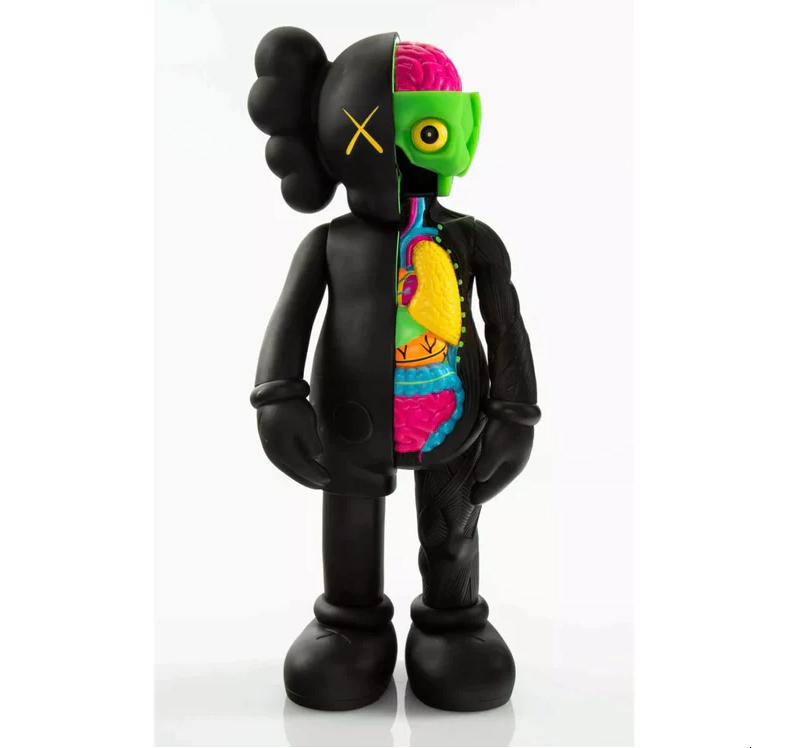 Four Foot Dissected Black by KAWS