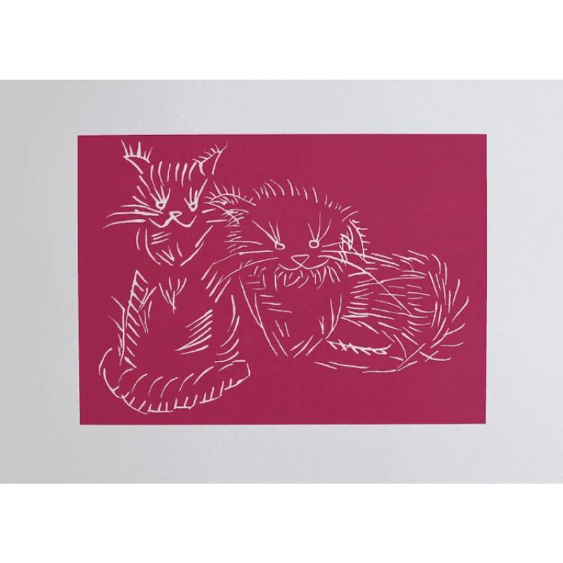 Cats – pink edition by Ai Weiwei