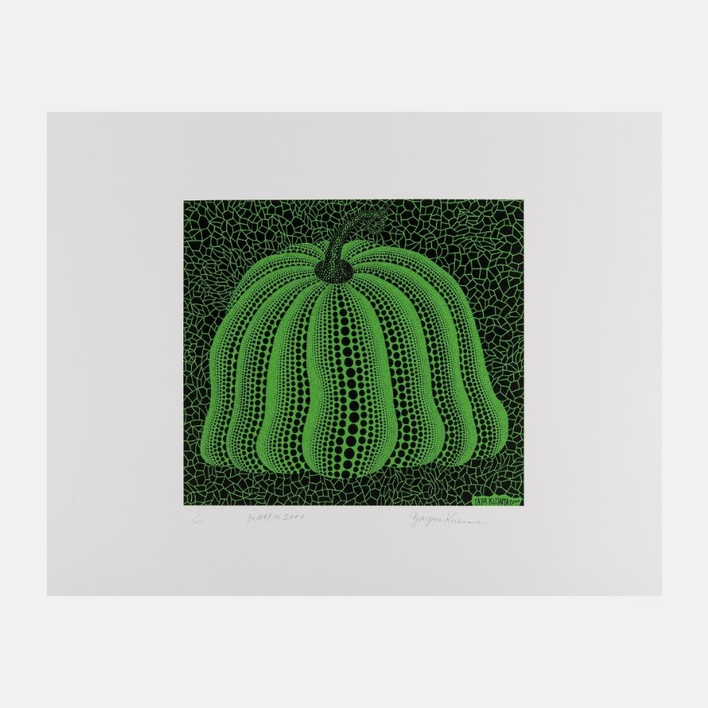 Pumpkin 2000 (Green) by Yayoi Kusama