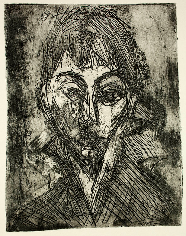 Ernst Ludwig Kirchner Kopf Gerda (Head Gerda)