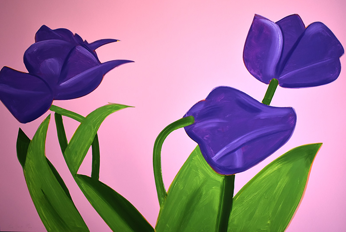 Purple Tulips I,  from: Flowers Portfolio, 2021 by Alex Katz