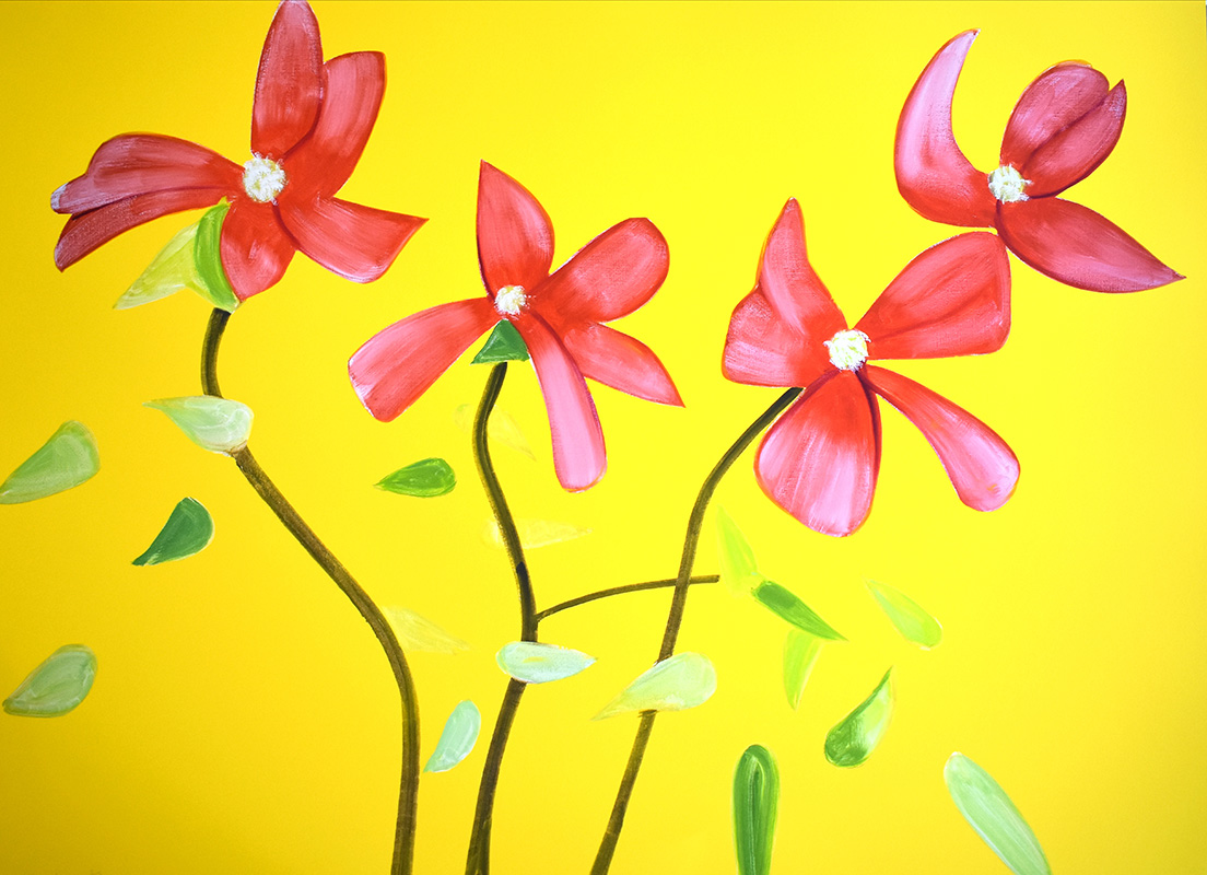 Red Dogwood I, from: Flowers Portfolio, 2021 by Alex Katz