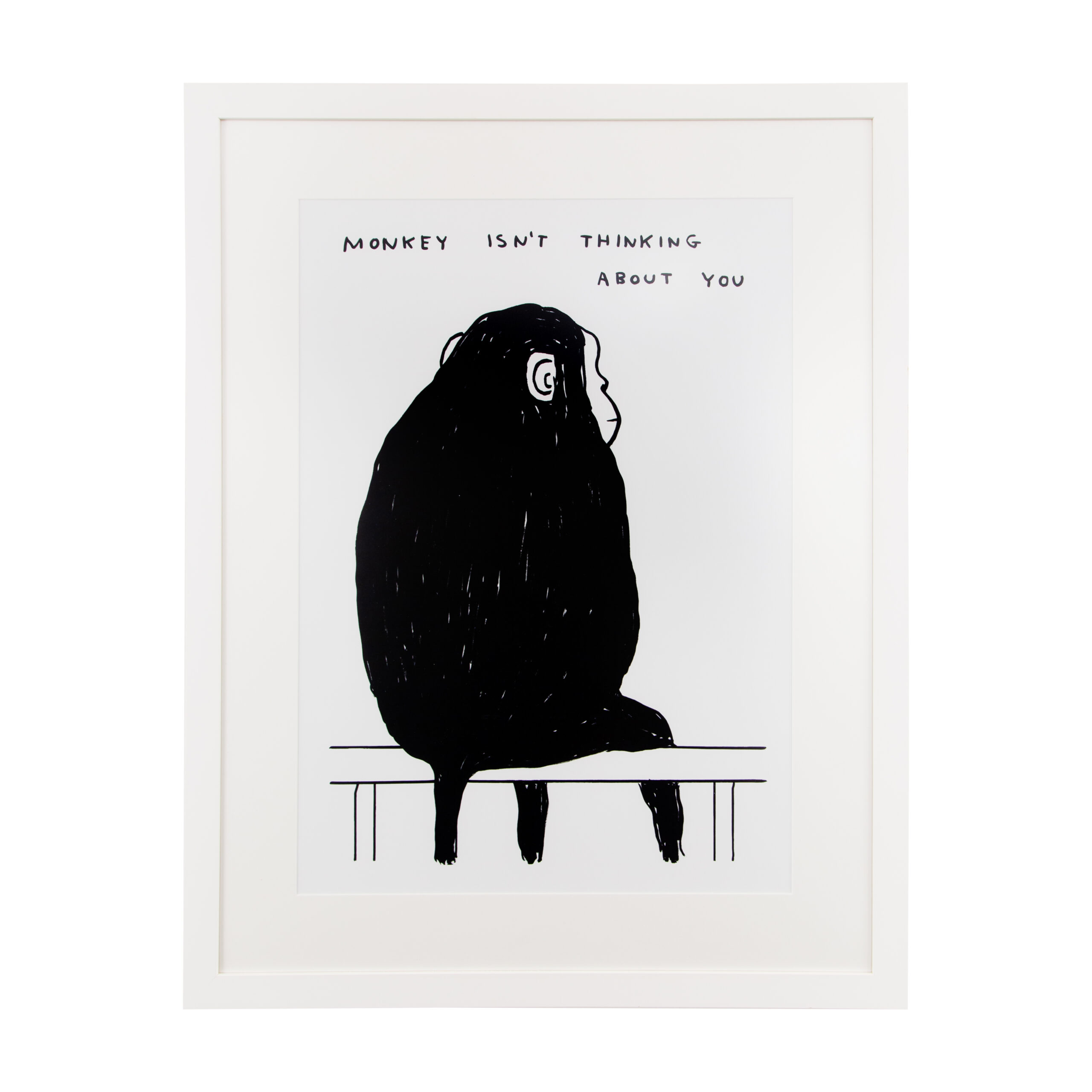 Monkey Isn’t Thinking About You by David Shrigley