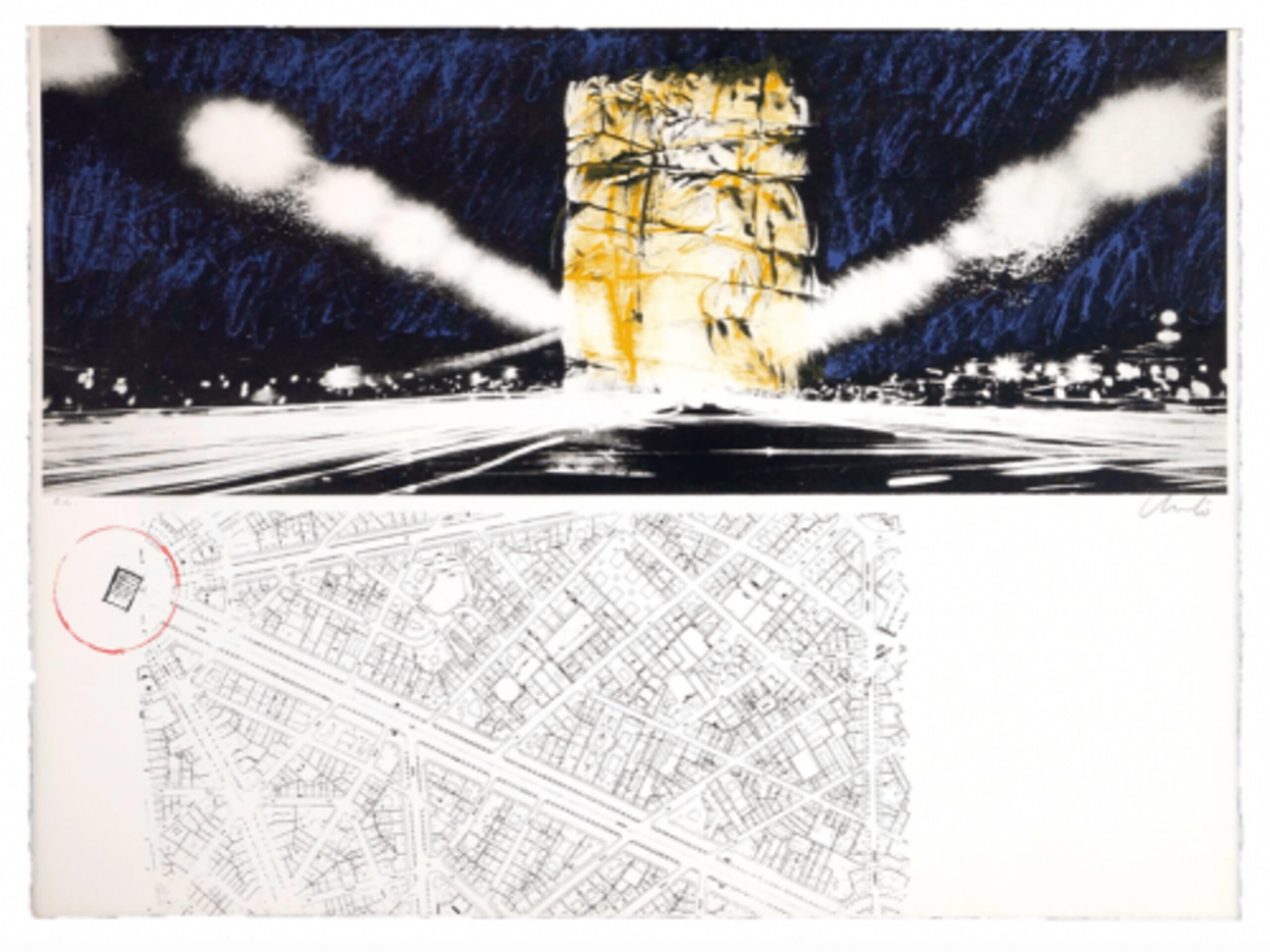 Project for the Arc de Triomphe, Paris by Christo