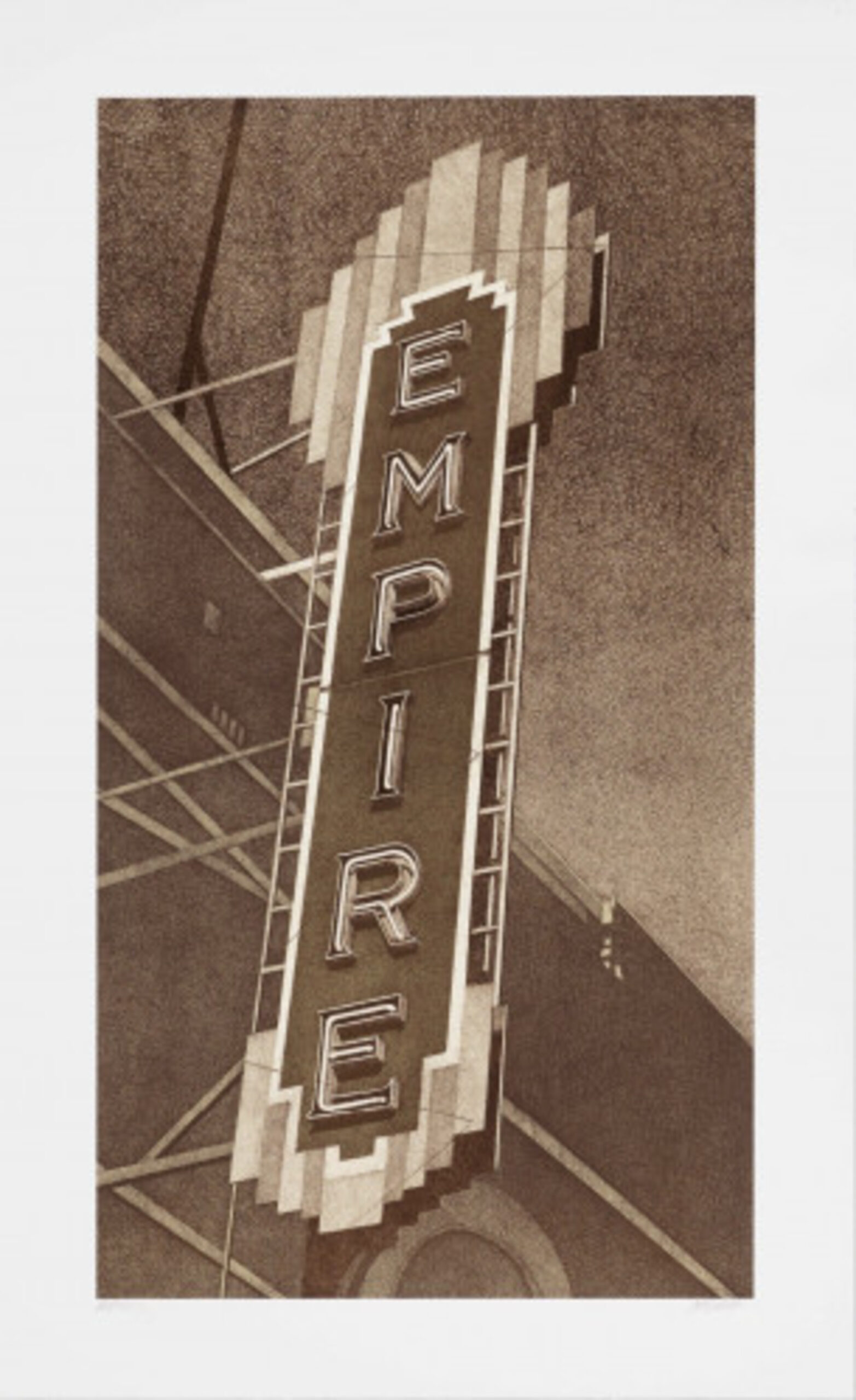 Empire (Vertical) by Robert Cottingham