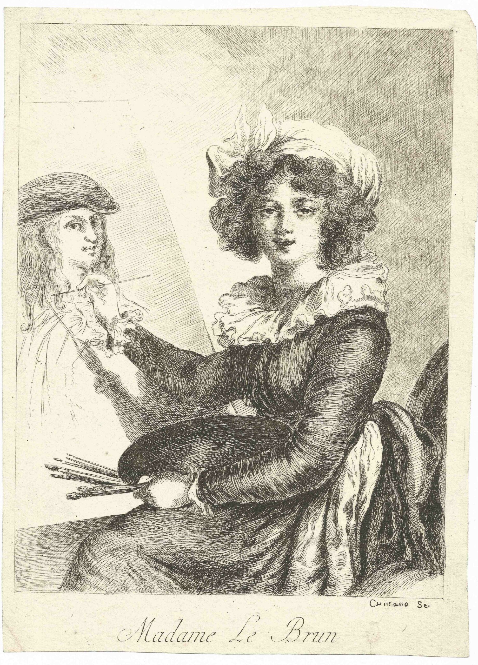 Portrait of Madame Vigée-Lebrun by Constantino Cumano