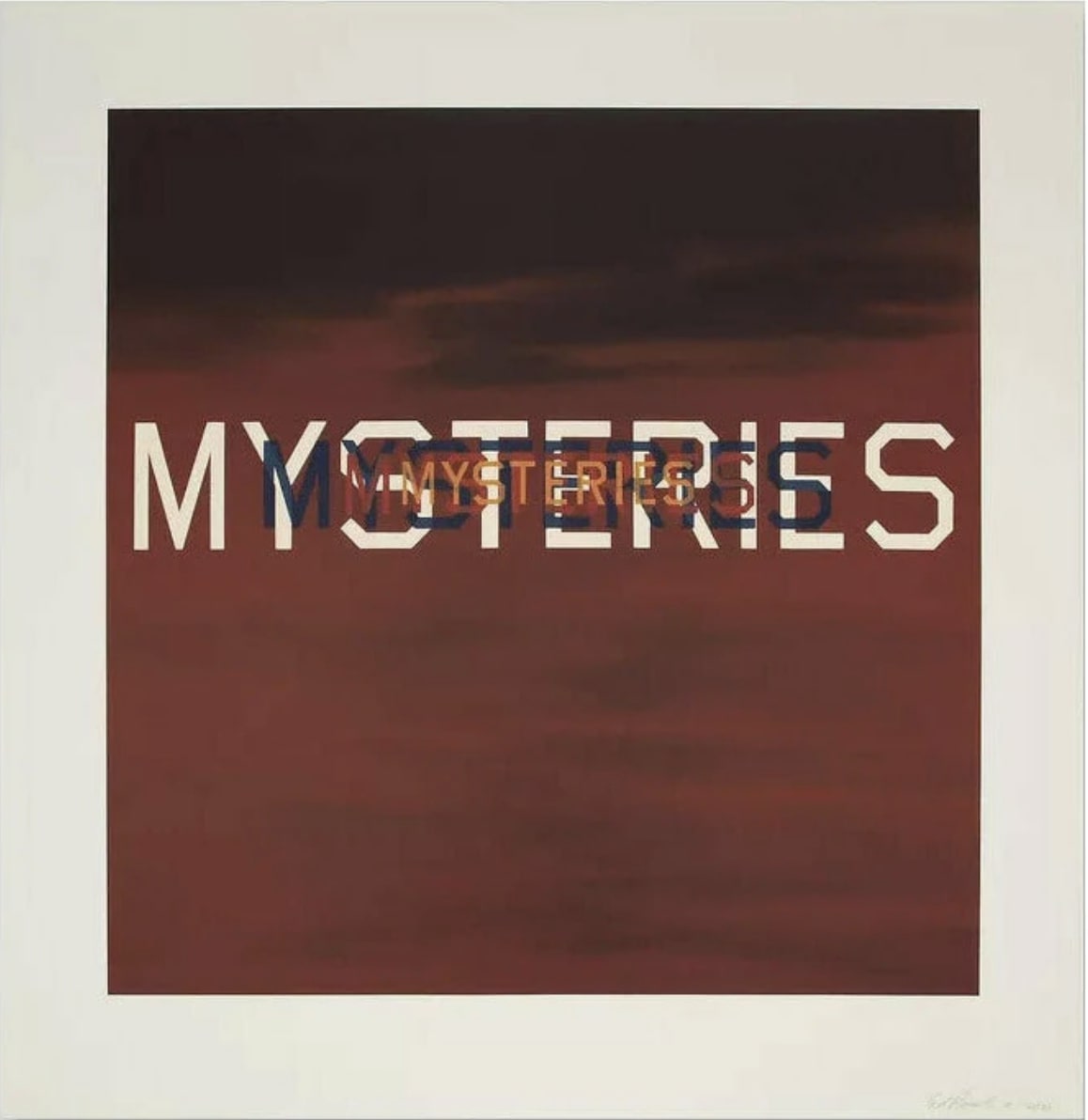 Mysteries by Ed Ruscha