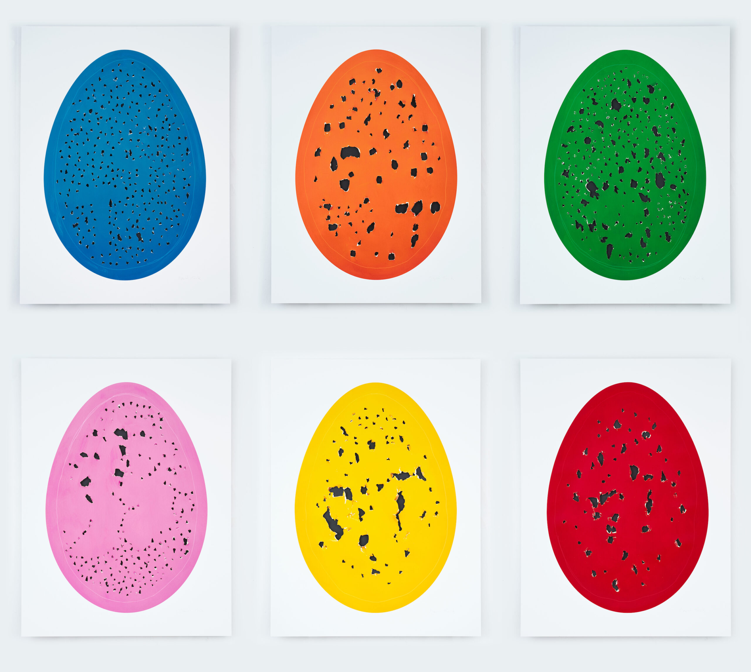 Holy Eggs (set) by Gavin Turk