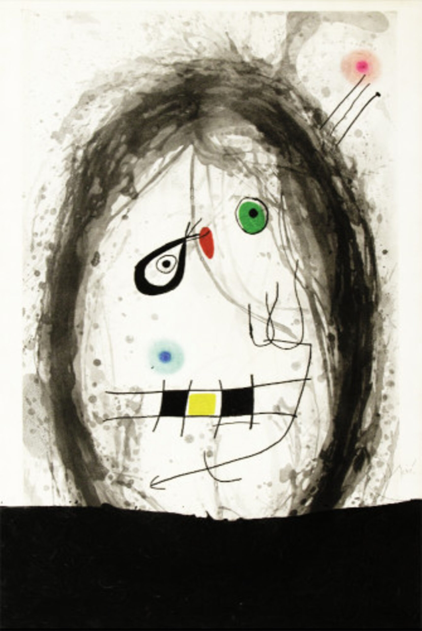 L´exilé noir by Joan Miró