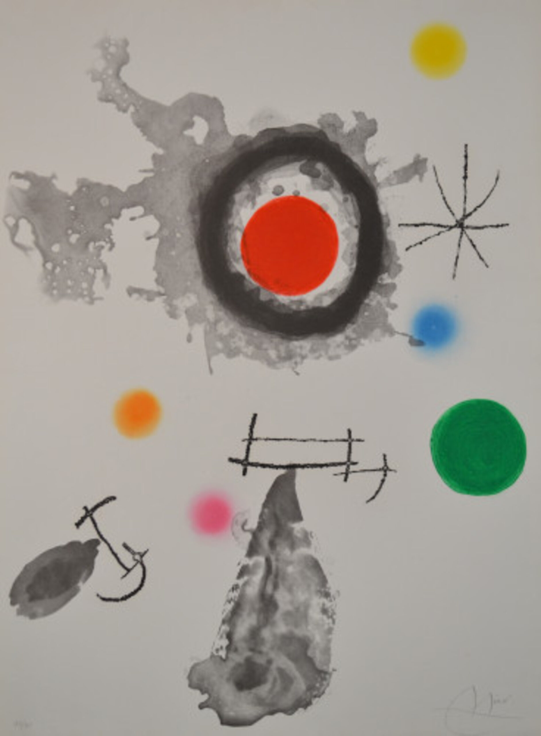 Astre Et Fumee – D424 by Joan Miró