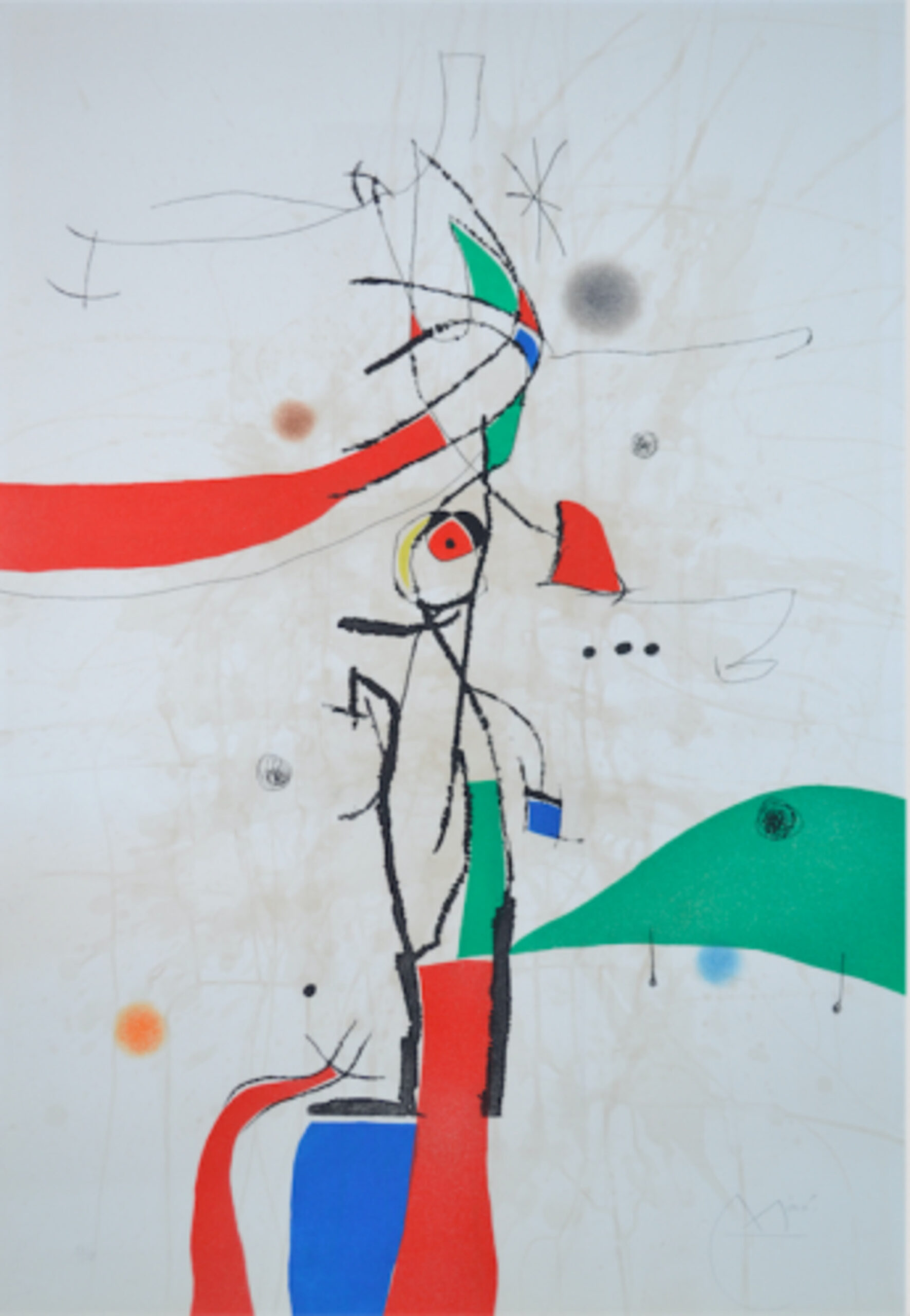 Demi Mondaine A Sa Fenetre – D742 by Joan Miró