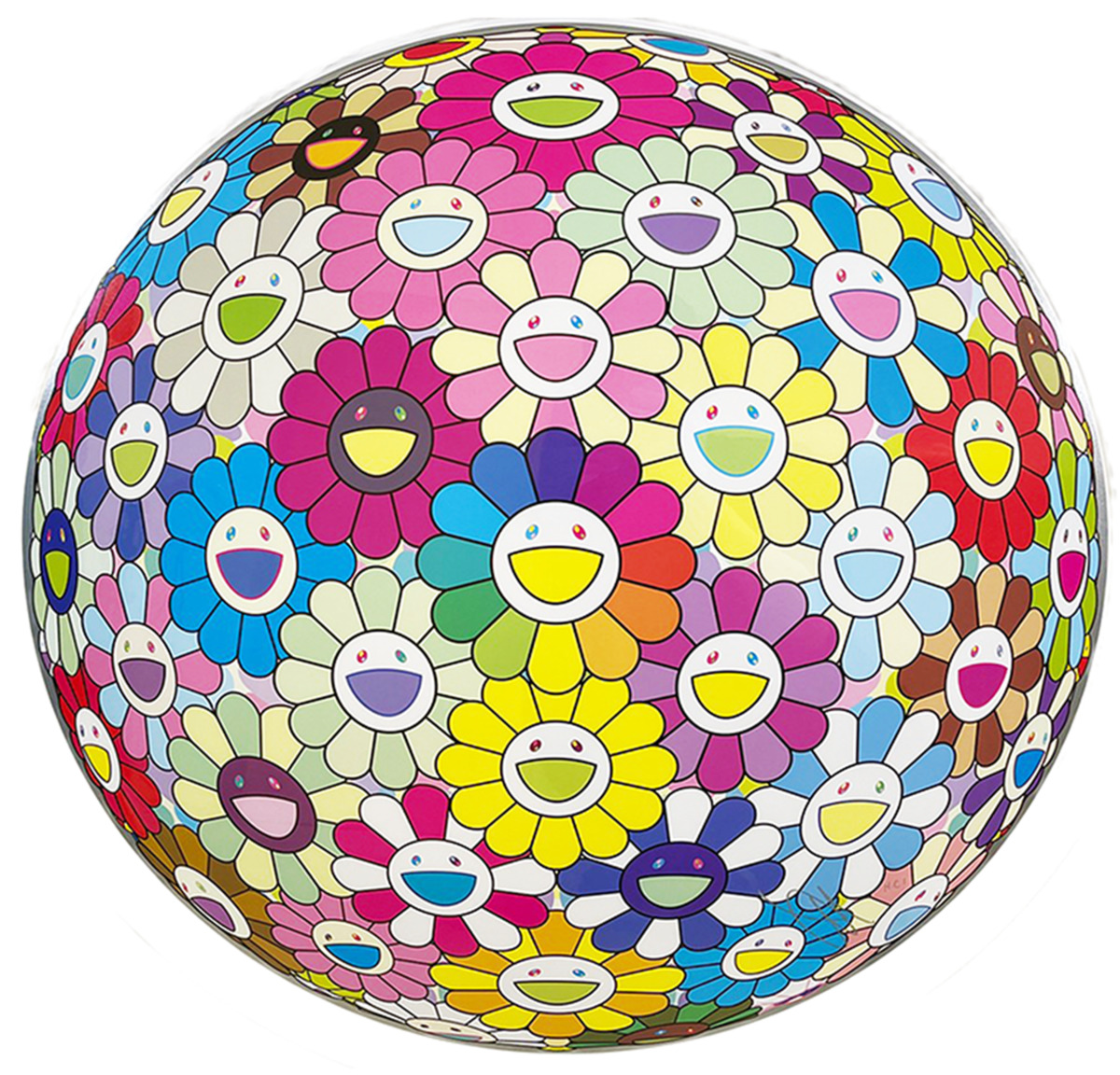 Burying My Face in the Field of Flower by Takashi Murakami