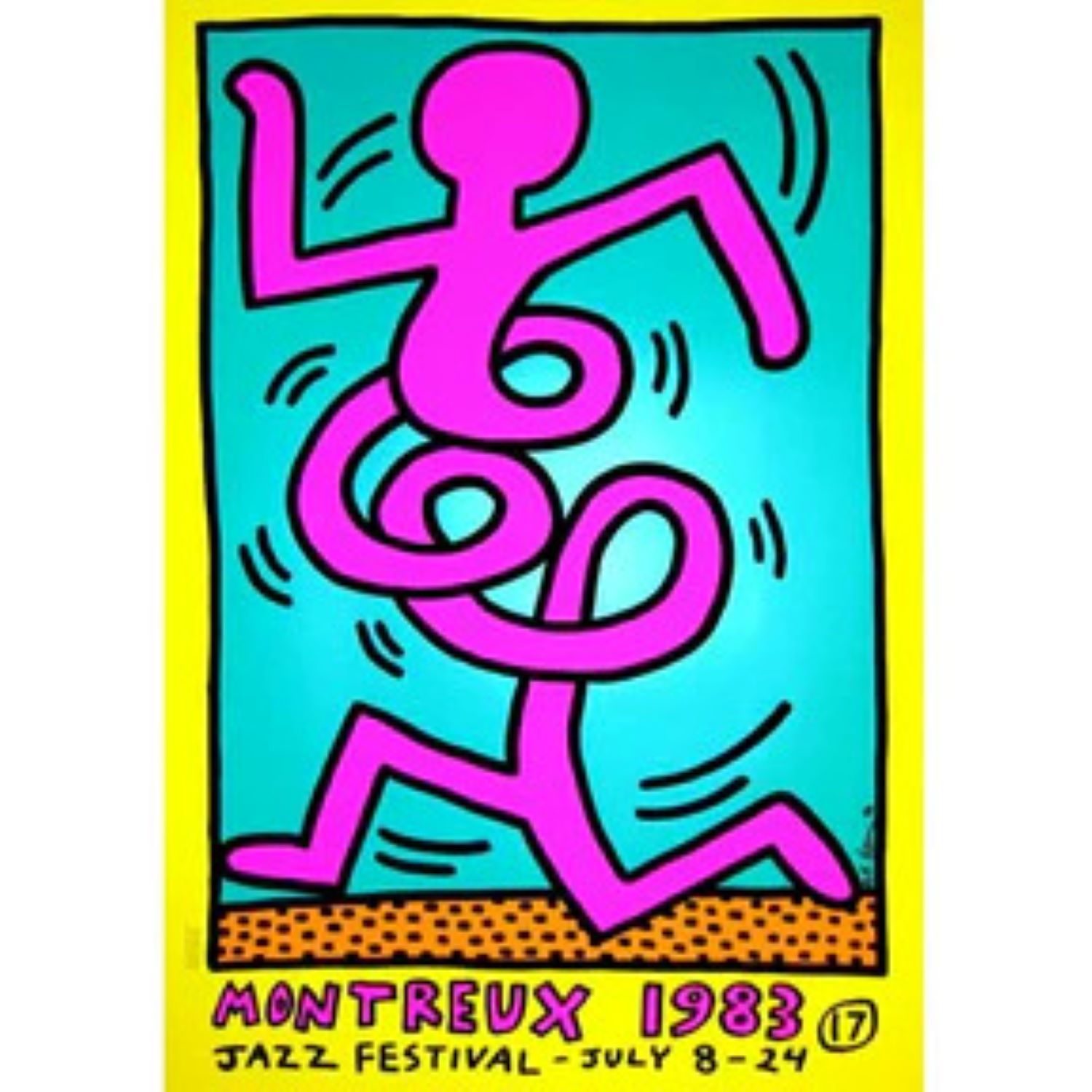 Montreux Jazz Festival – pink by Keith Haring