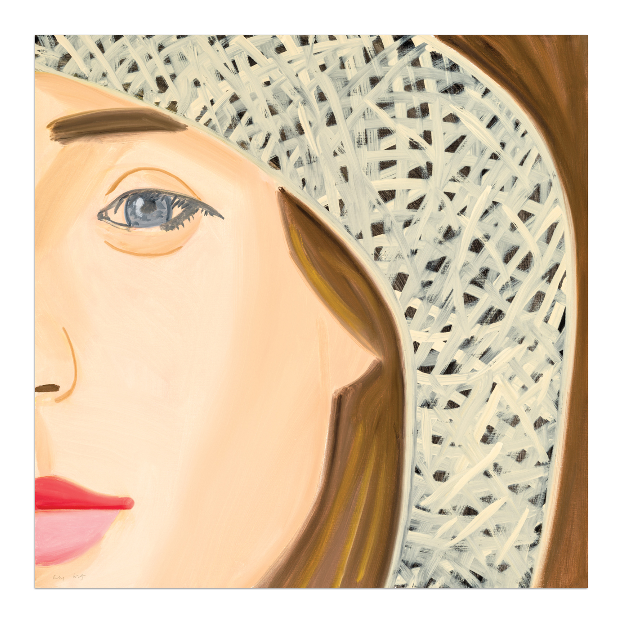 Straw Hat 1 by Alex Katz